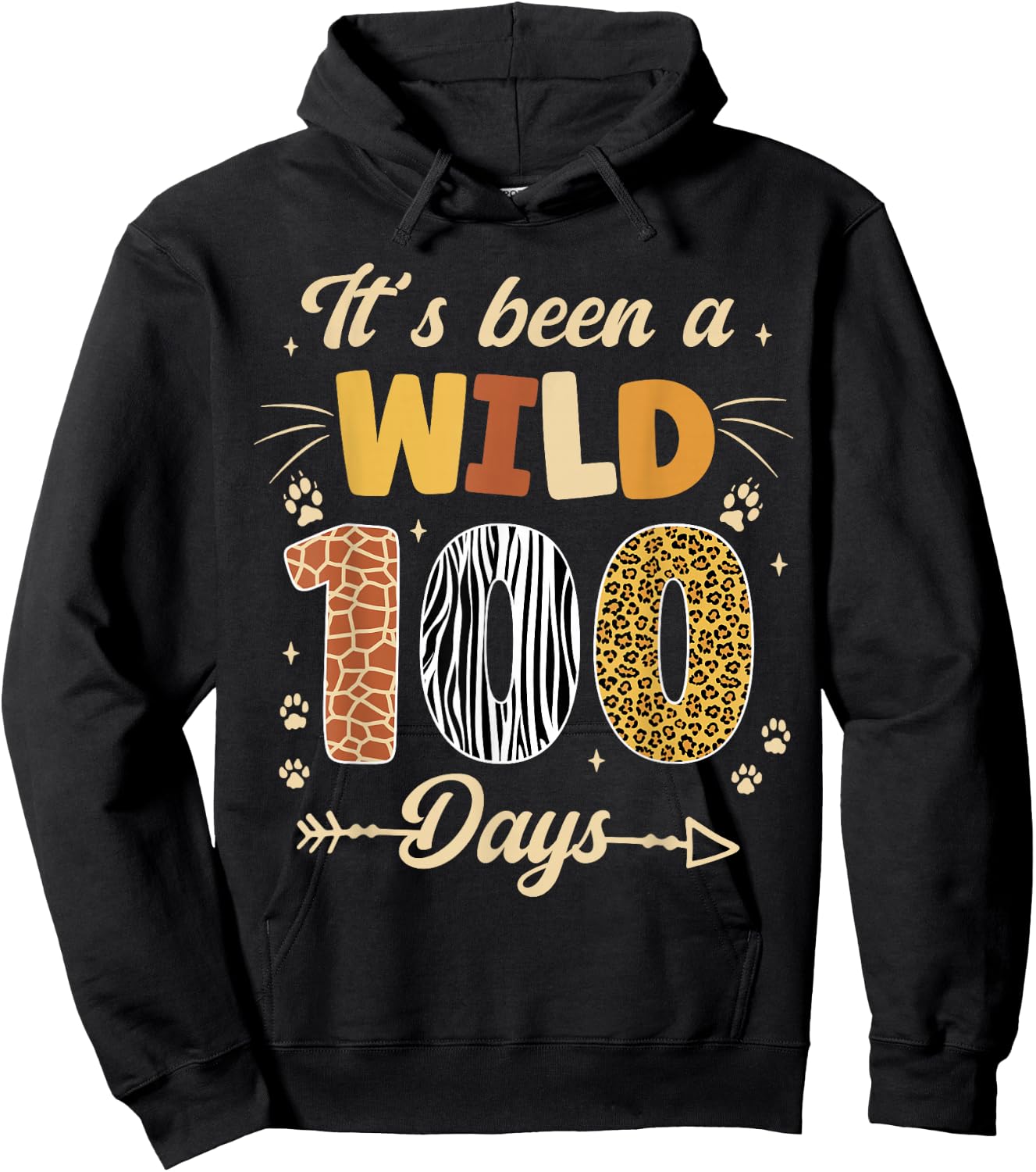 100 Days of School Teacher 100th Day of School kids Girl Boy Hoodie - Hoodie | Black