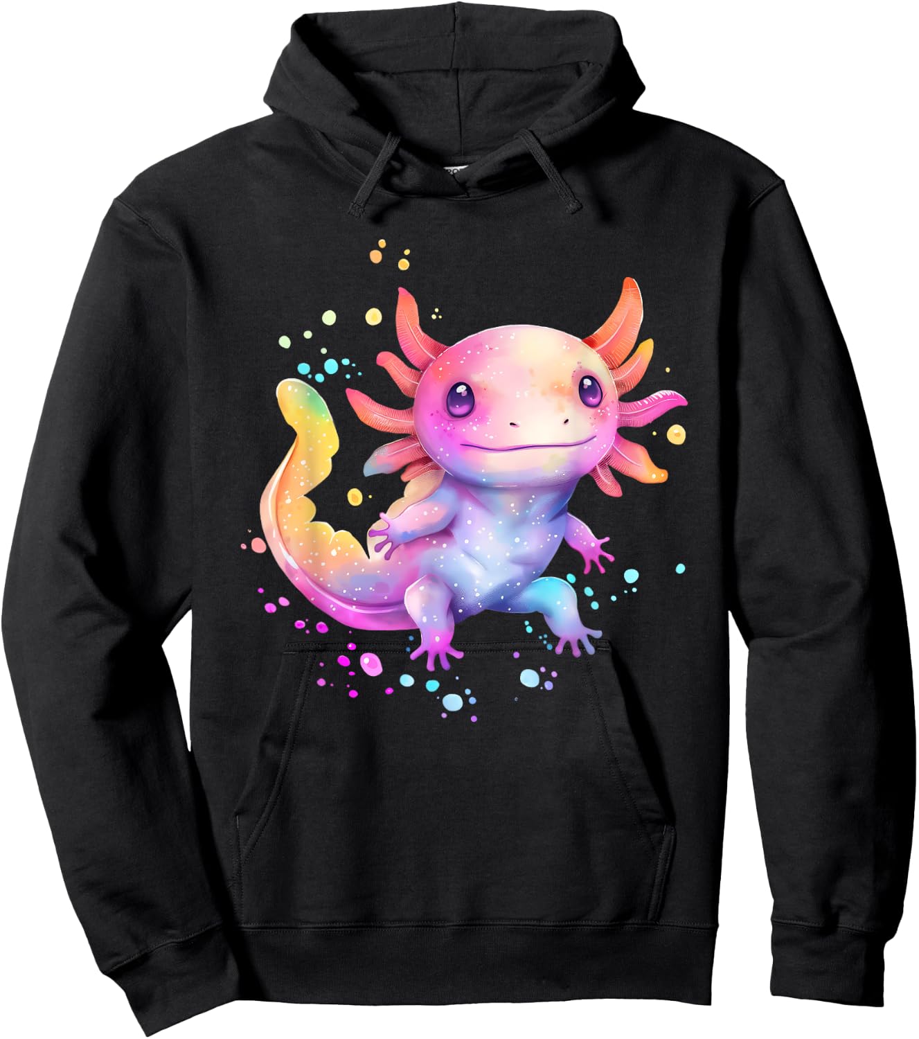 Axolotl Animal Pop Art Cute Axolotl Lover For Boy Girl Hoodie - Hoodie | Black