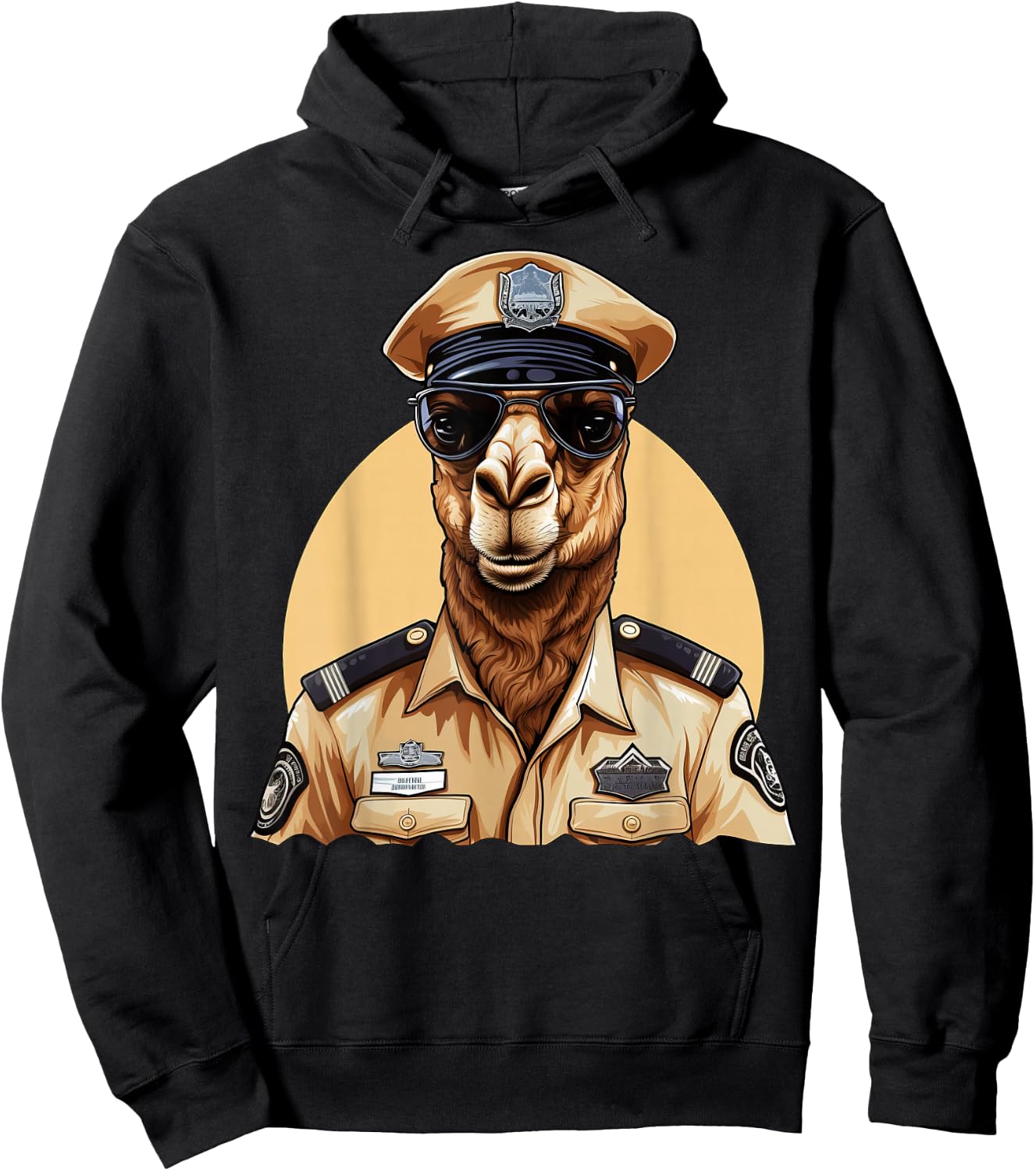 Camel Policeman Hoodie - Hoodie | Black