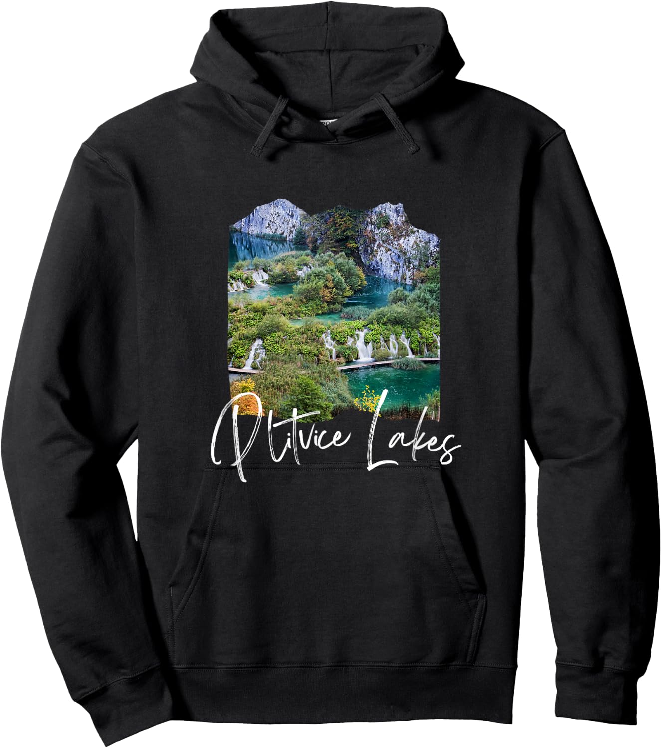 Memories of Plitvice Lakes Croatia Plitvice Hoodie - Hoodie | Black