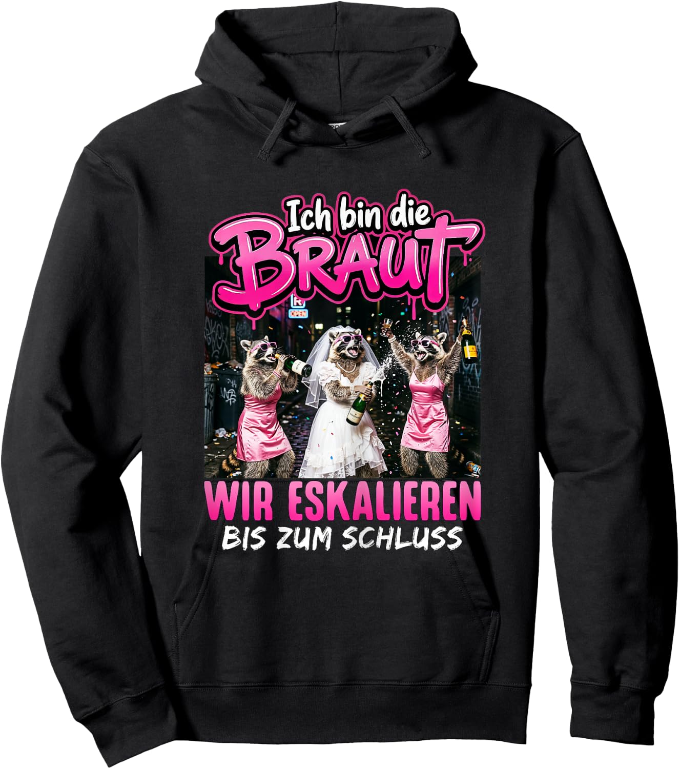 JGA Braut Junggesellenabschied Frauen Polterabend Hoodie - Hoodie | Black