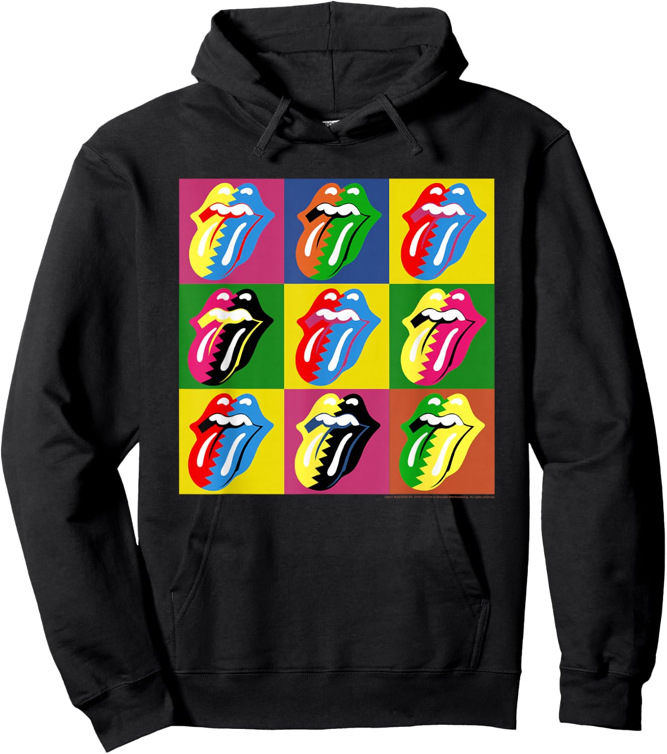 The Rolling Stones Multi-Tongue Hoodie - Hoodie | Black