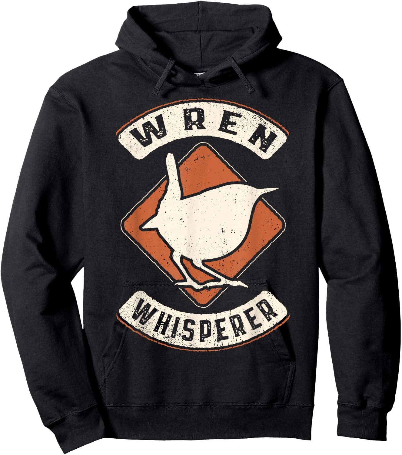 Wren Whisperer Vintage Classic Retro Animal Love Hoodie - Hoodie | Black