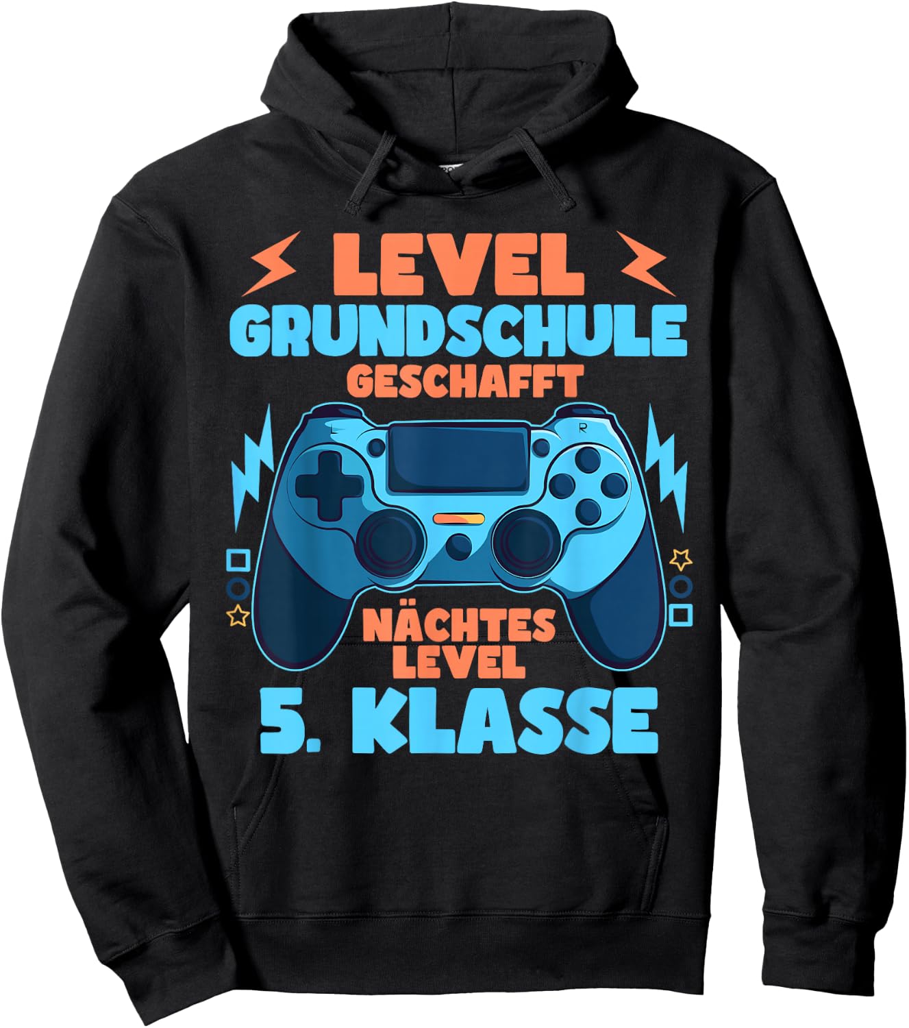 Primary School Graduation 2024 Level Primary School Schafft Gamer , black Hoodie - Hoodie | Black