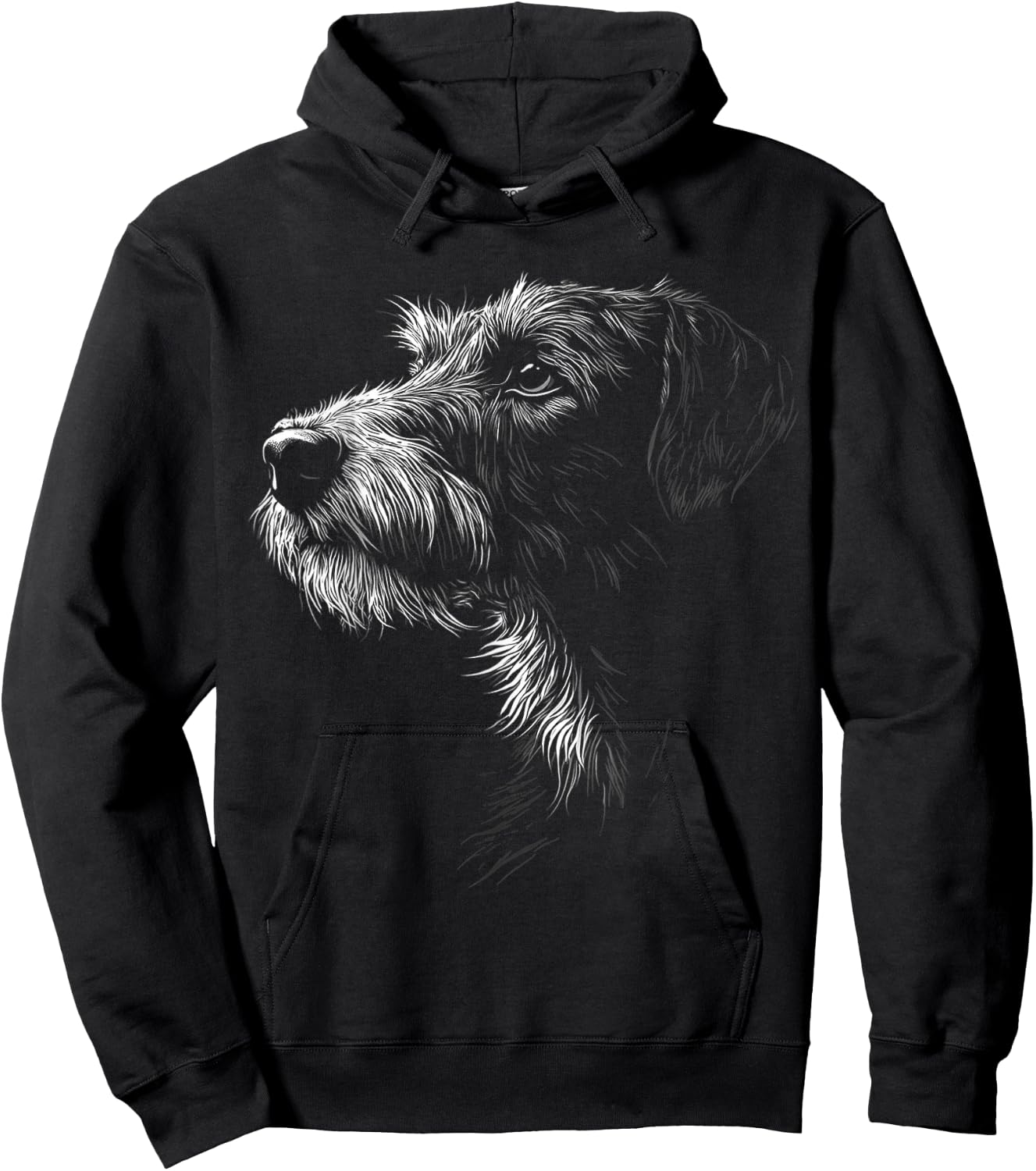 Irish Wolfhound Dog Graphic Pet Art Irish Wolfhound Hoodie - Hoodie | Black