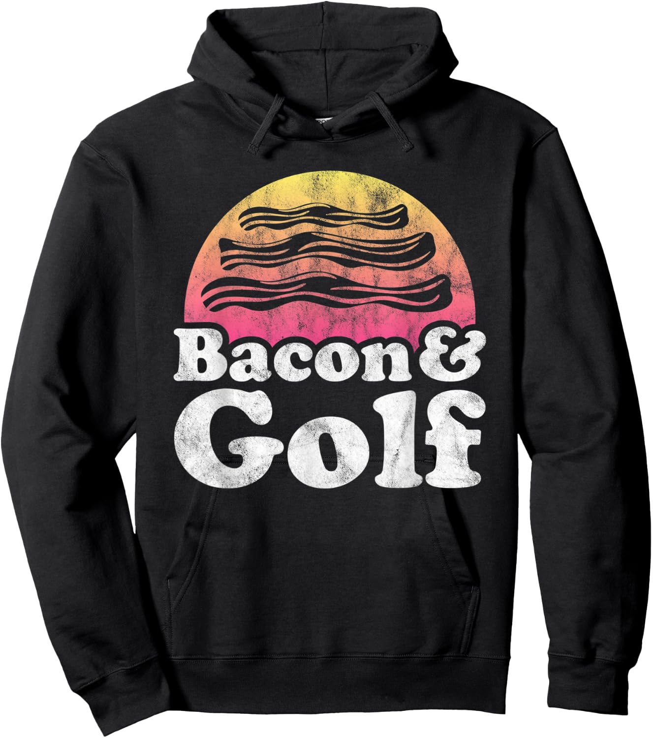 Bacon and Golf or Golfer Hoodie - Hoodie | Black