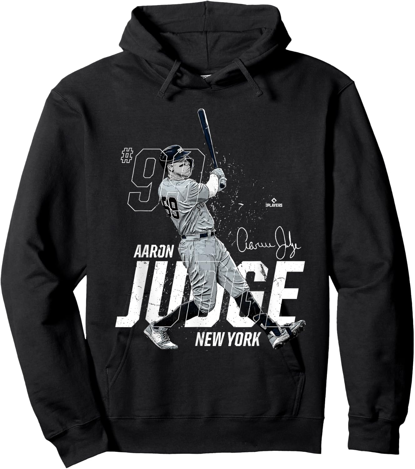 Dynamic Pose Aaron Judge New York Baseball MLBPA Hoodie - Hoodie | Black