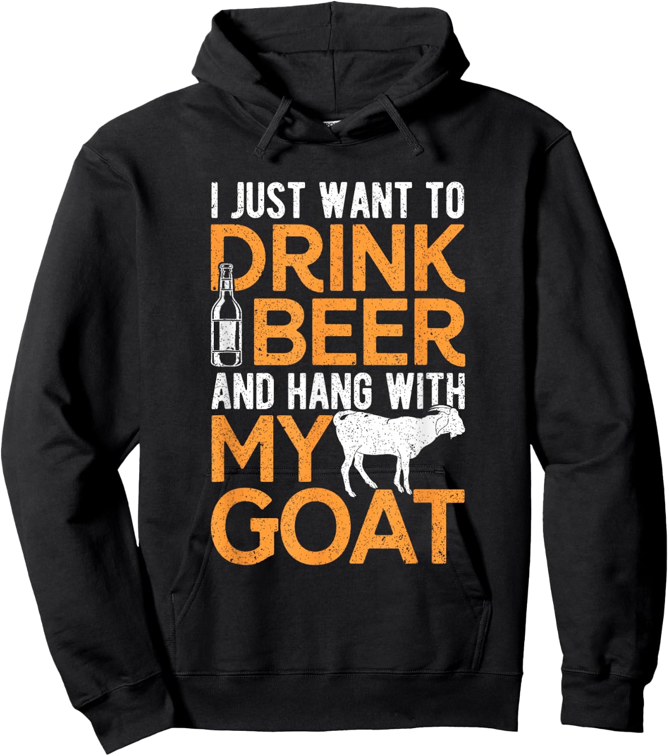 Hang With My Goat Dad Goat Father Goat Farmer Goat Owner Hoodie - Hoodie | Black