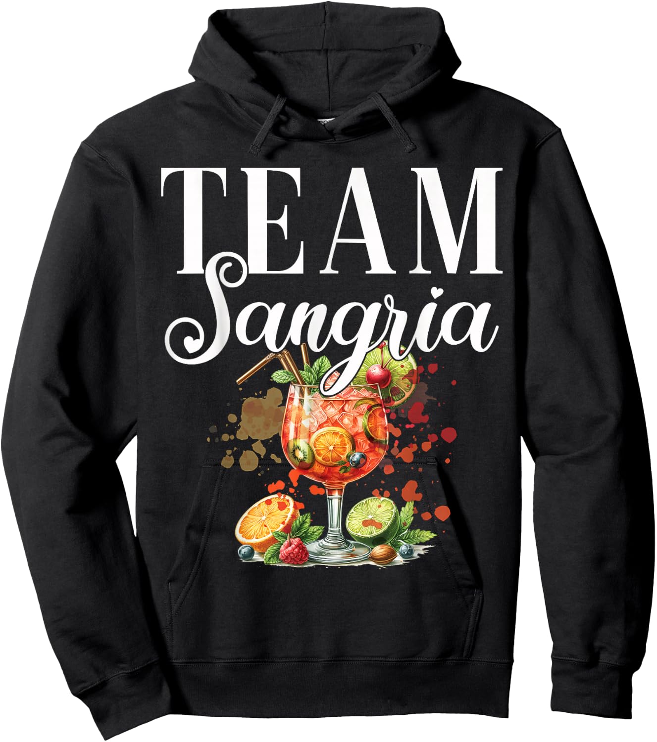 Sangria Cocktail Bartender Hen Party Hoodie - Hoodie | Black