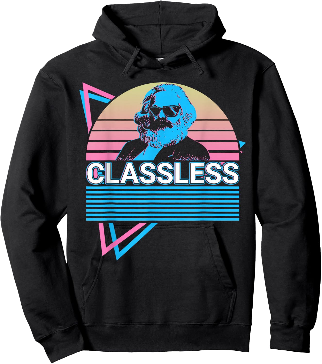 Karl Marx Communist Socialism Classless Hoodie - Hoodie | Black