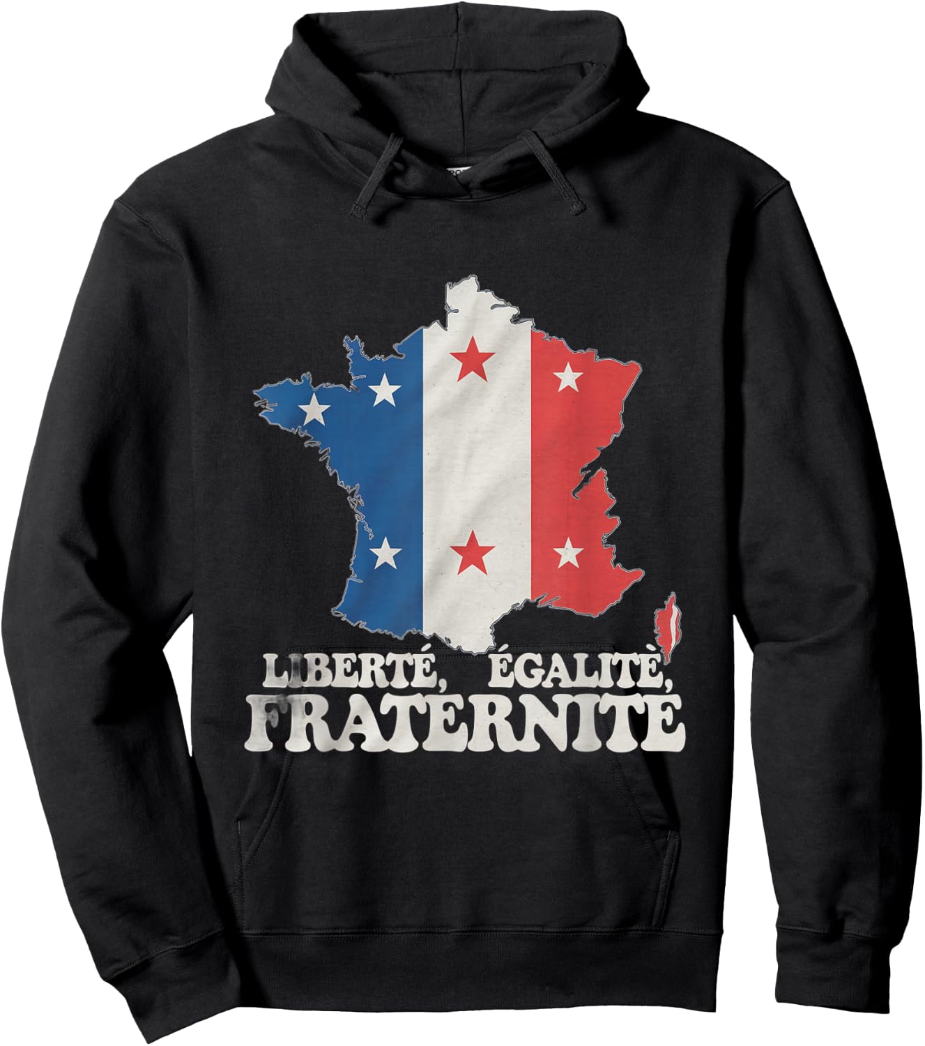 Flag France Liberty Equality Fraternity France Card Memes , Black, S Hoodie - Hoodie | Black