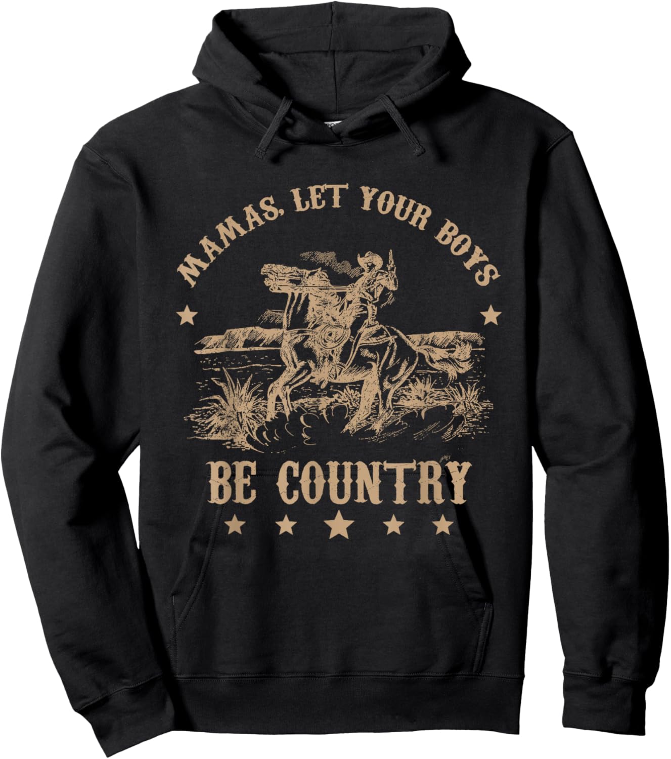 Mamas, Let Your Boys Be Country Hoodie - Hoodie | Black