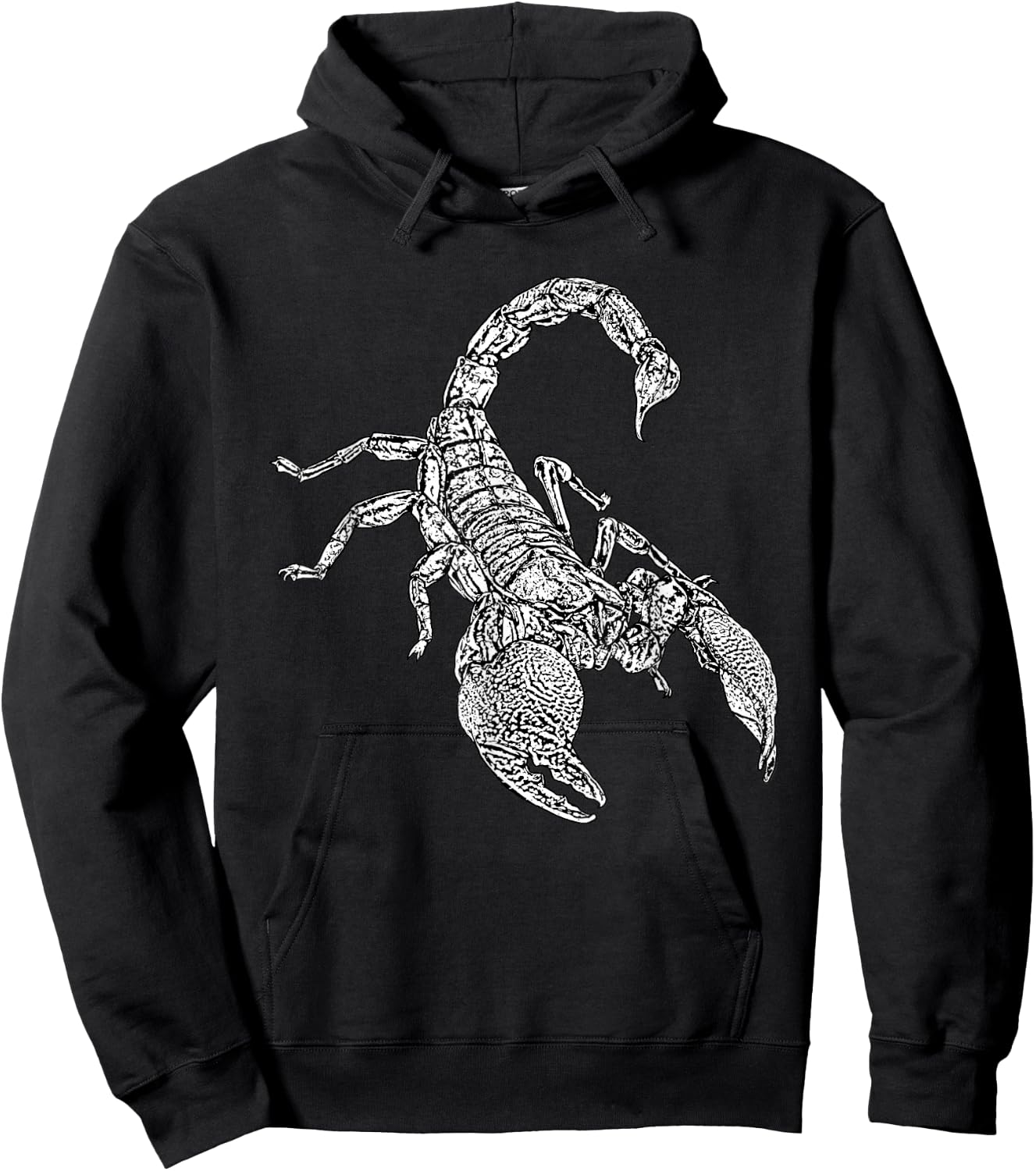 White Scorpion Graphics Hoodie - Hoodie | Black