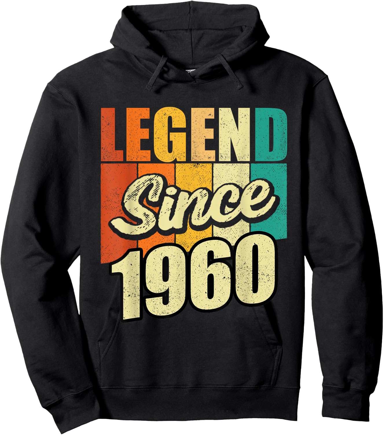 Legend Since 1960 Year of Birth Birthday Bday Party Hoodie - Hoodie | Black