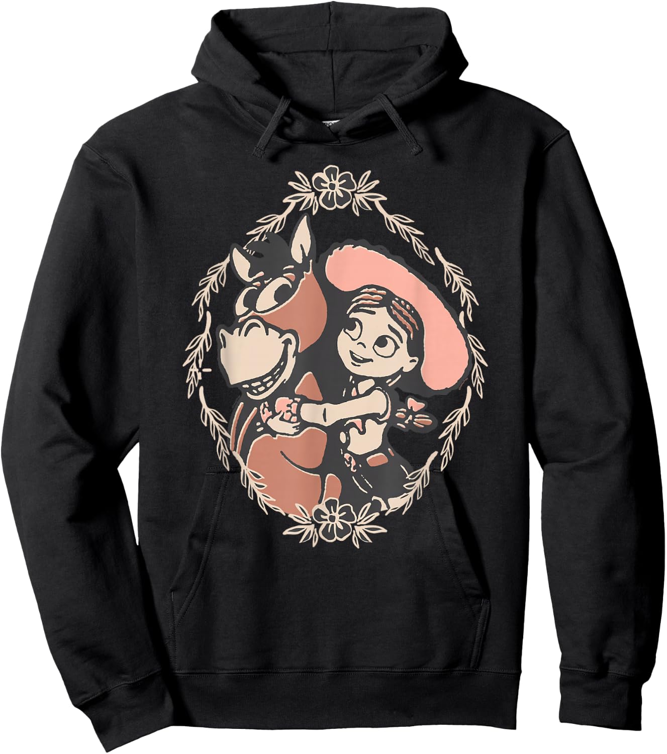 Disney and Pixar's Toy Story 5 Jessie Hugging Bullseye Hoodie - Hoodie | Black