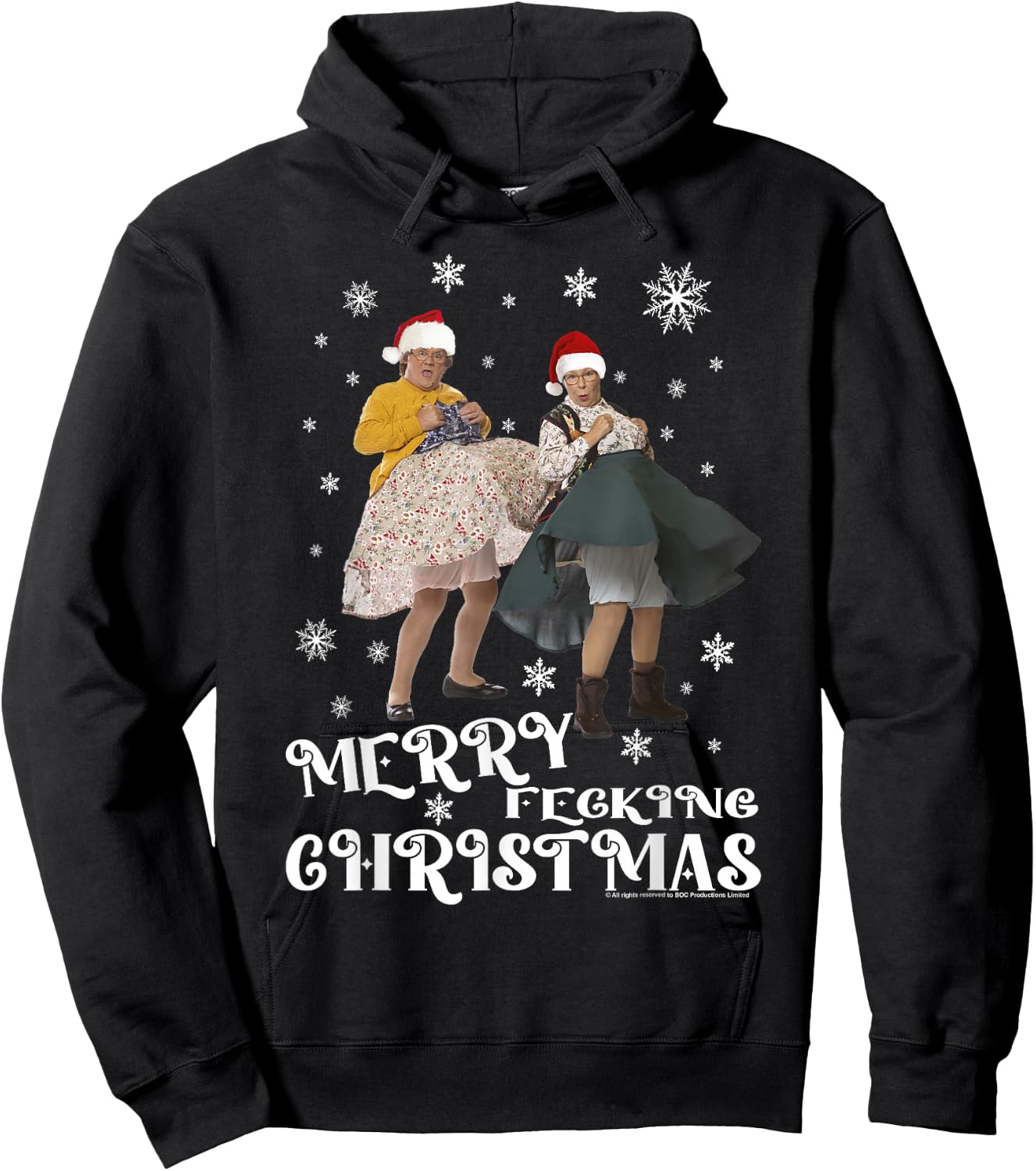 Mrs Brown's Boys Merry Christmas Hoodie - Hoodie | Black