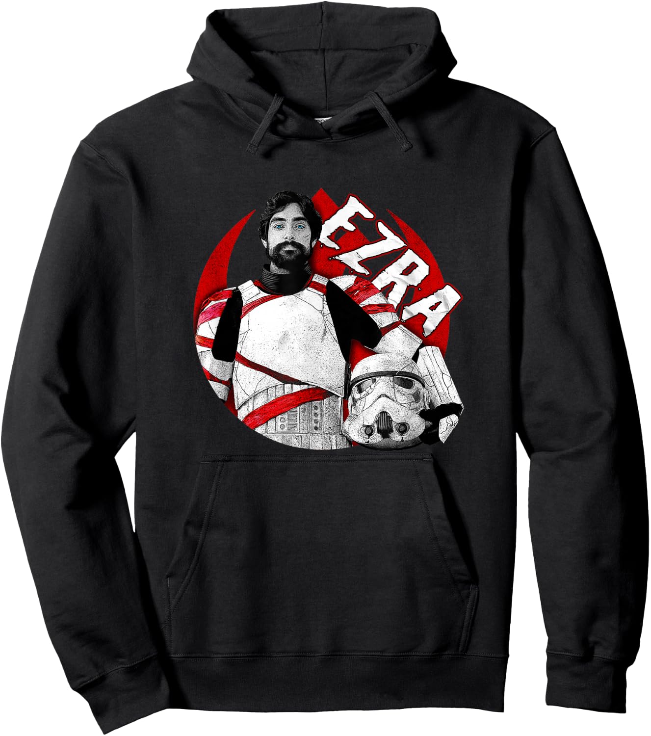 Star Wars: Ahsoka Ezra Stormtrooper Suit Vintage Portrait Hoodie - Hoodie | Black