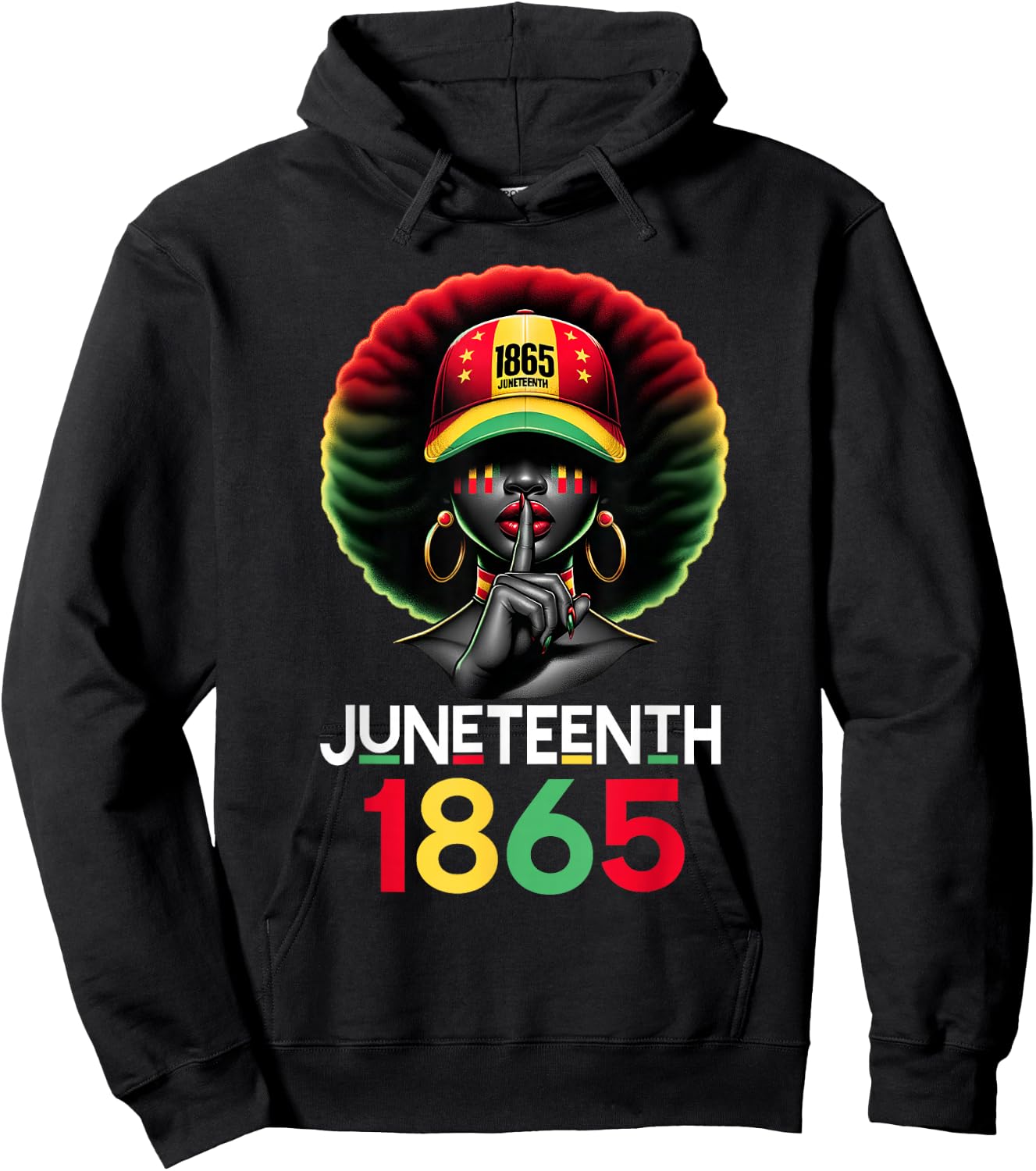 Juneteenth 1865 Celebrate Freedom Celebrating Black Women Hoodie - Hoodie | Black