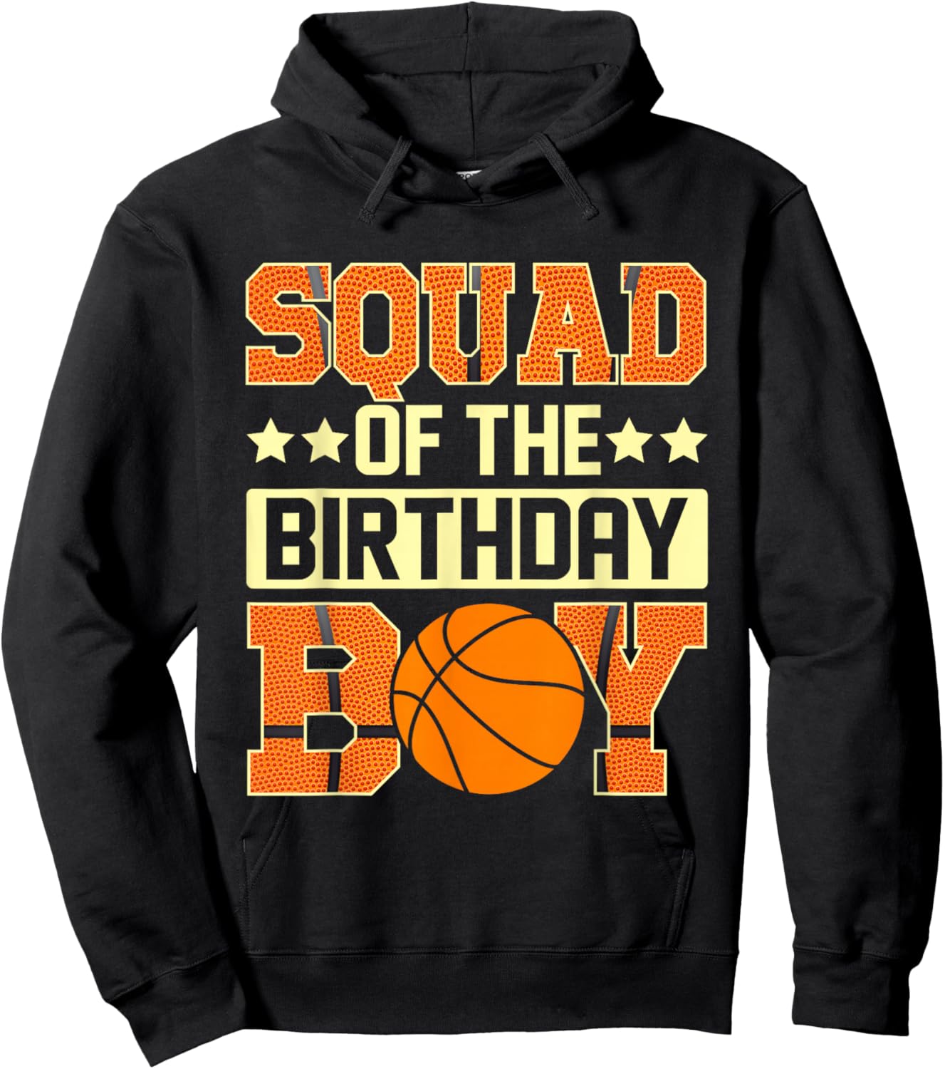 Squad Of The Birthday Boy Basketball Baller Kids Hoodie - Hoodie | Black