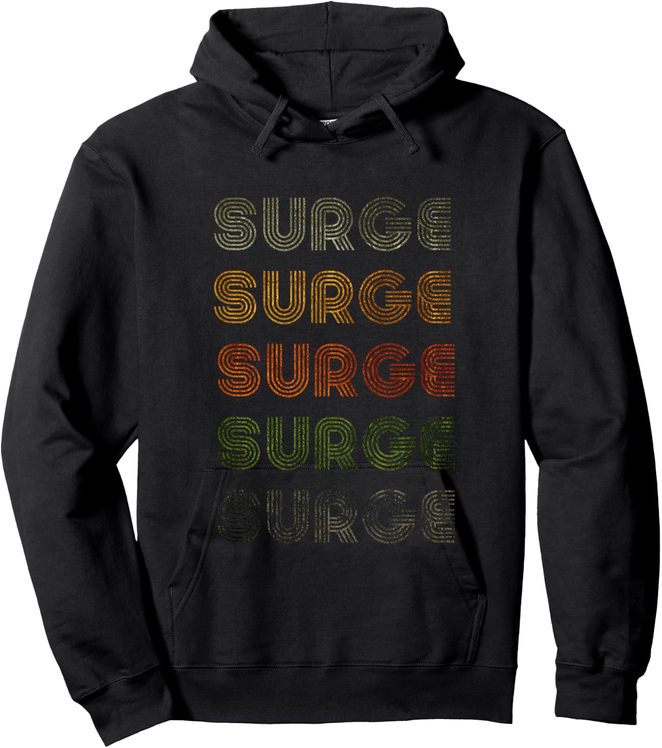 Love Heart Surge Grunge Vintage Style Black Surge Hoodie - Hoodie | Black