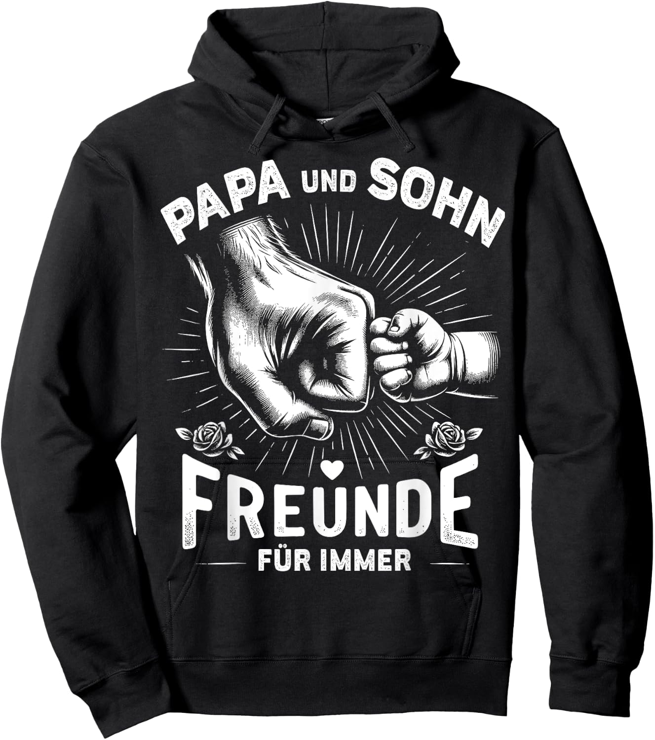 Papa Und Sohn Beste Freunde Vater Geburtstag Vatertag Spruch Hoodie - Hoodie | Black