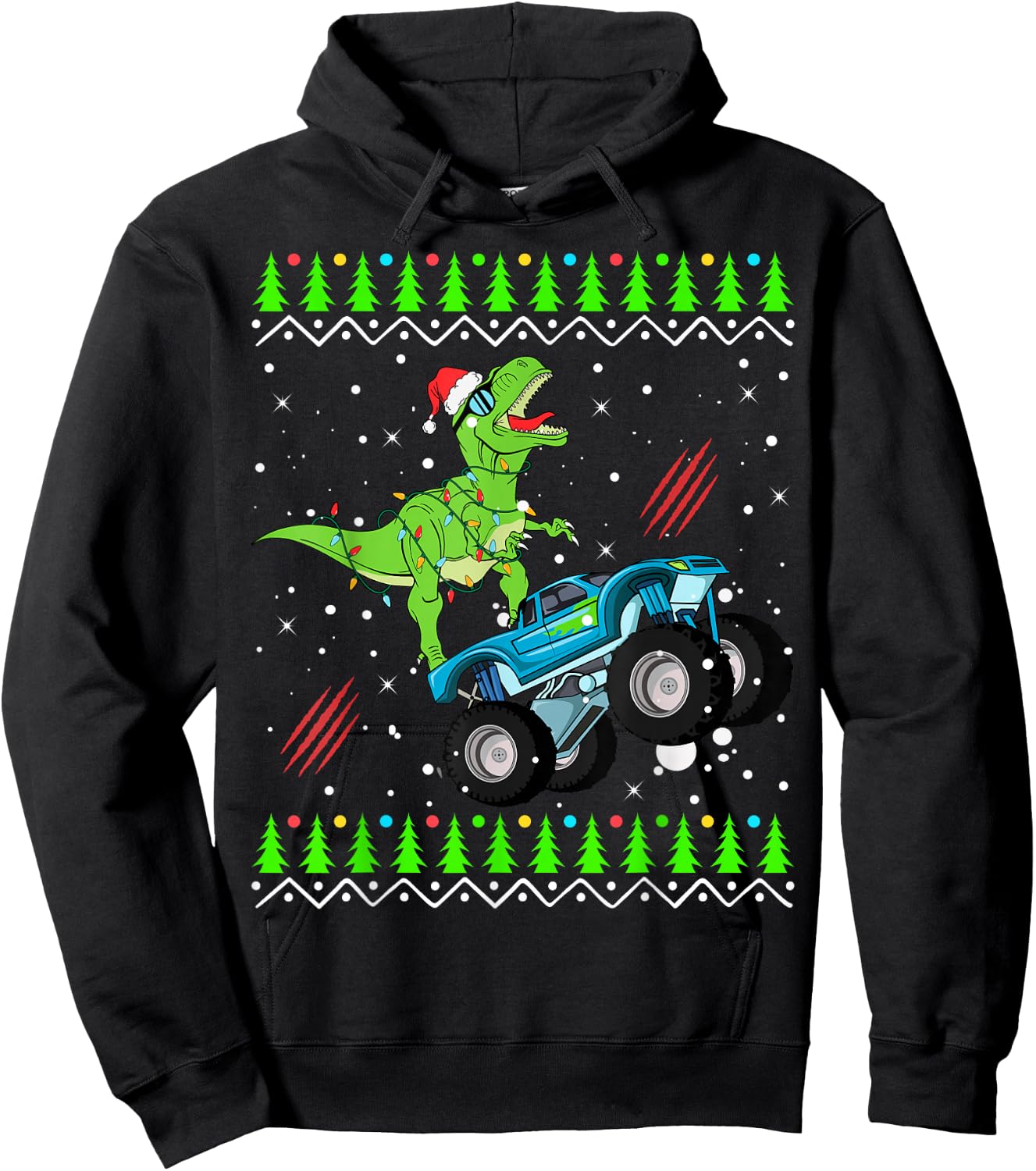Christmas Sweater Hoodie - Hoodie | Black