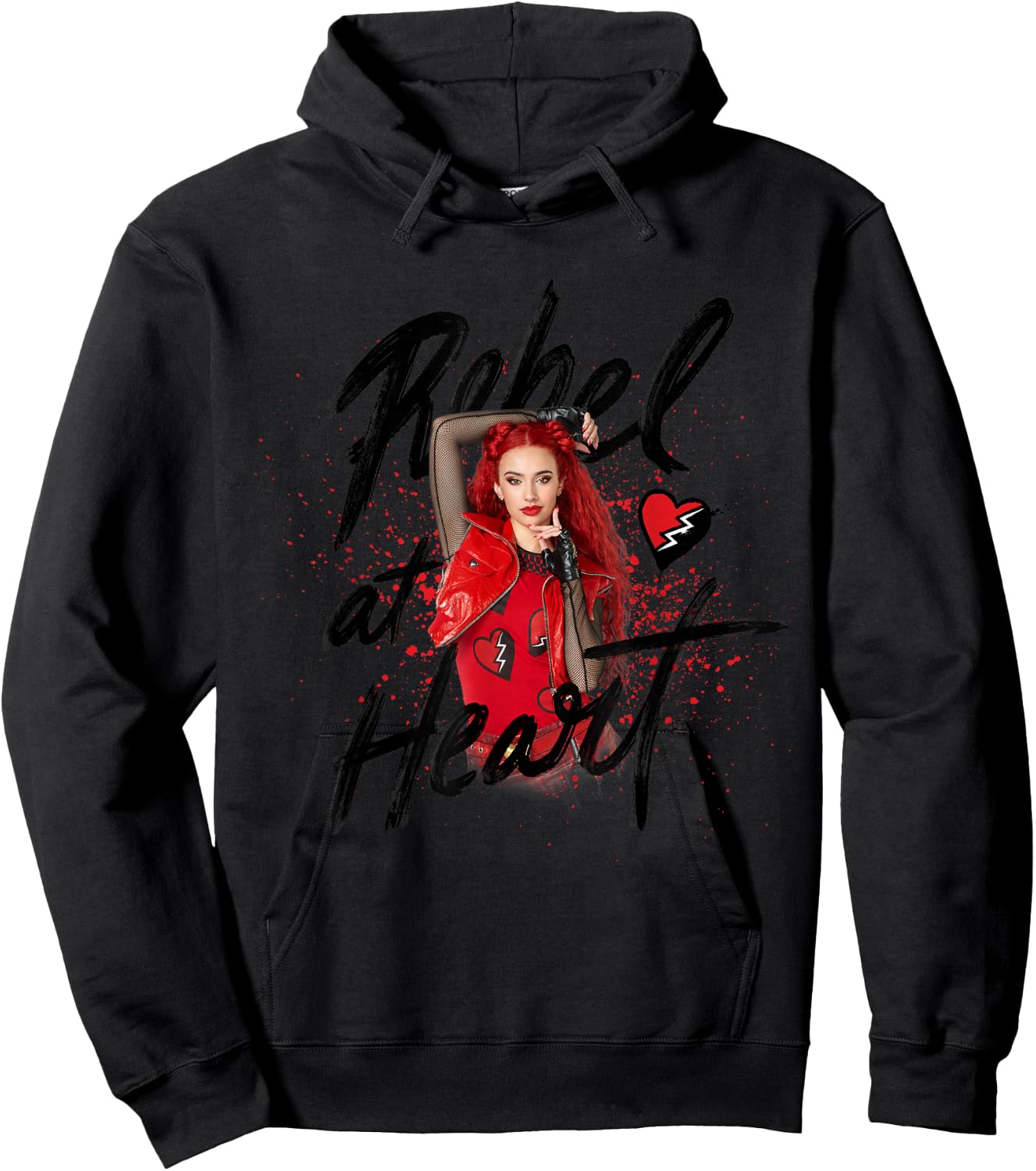 Disney Descendants 4: The Rise of Red Rebel at Heart , grey, S Hoodie - Hoodie | Black