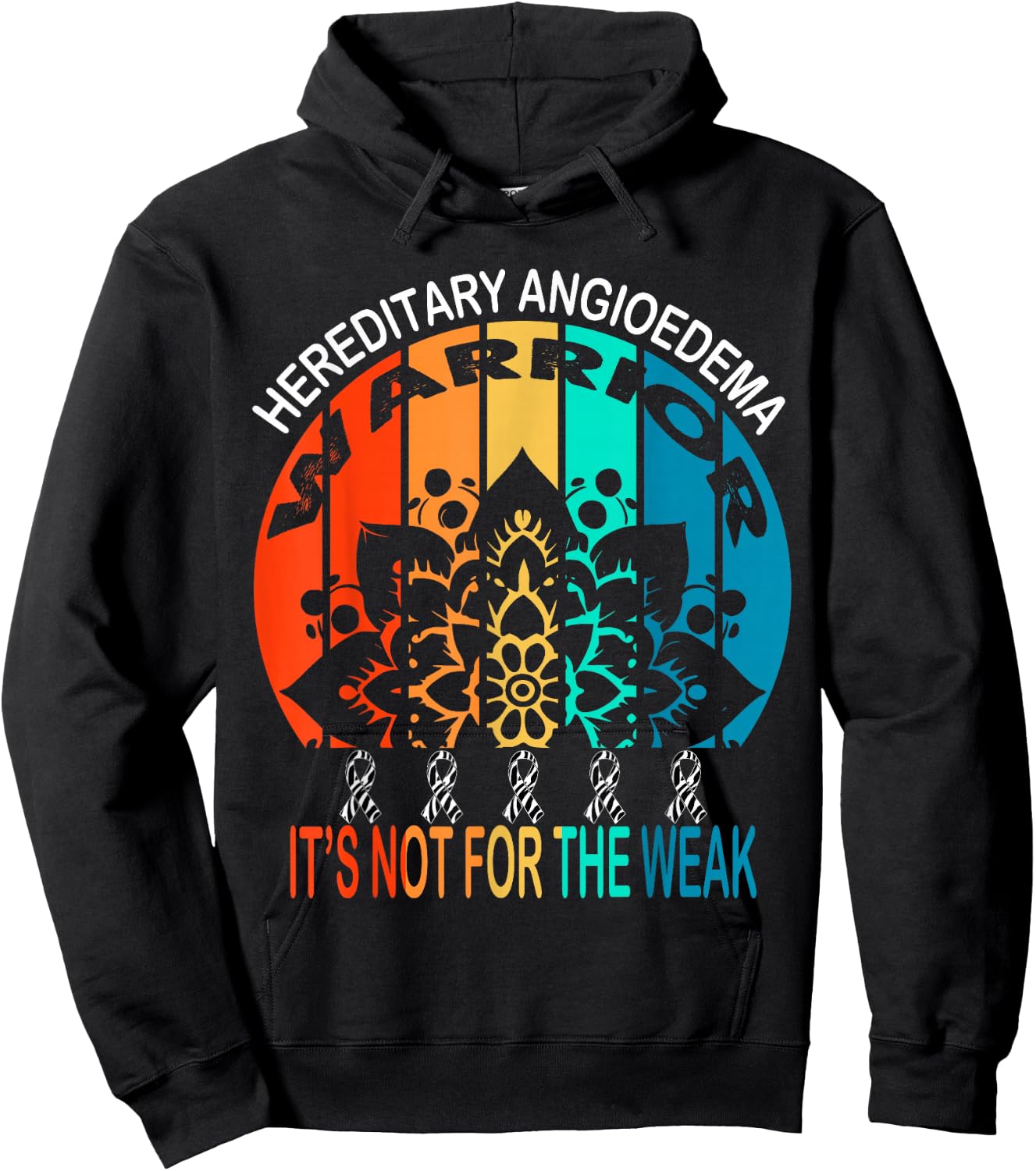 Hereditary angioedema Warrior, HA Awareness Hoodie - Hoodie | Black