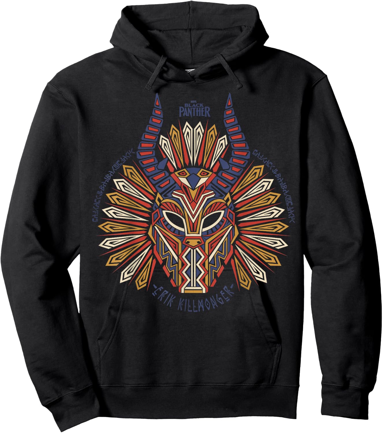 Marvel Black Panther Movie Geo Killmonger Graphic Hoodie - Hoodie | Black