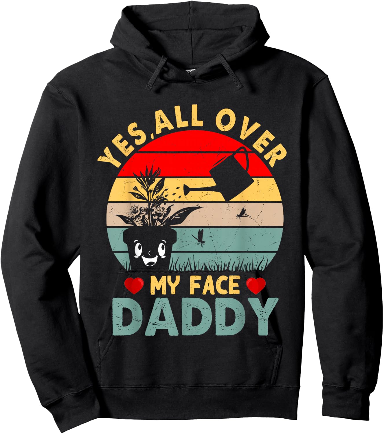 Yes, All Over My Face Daddy Hoodie - Hoodie | Black
