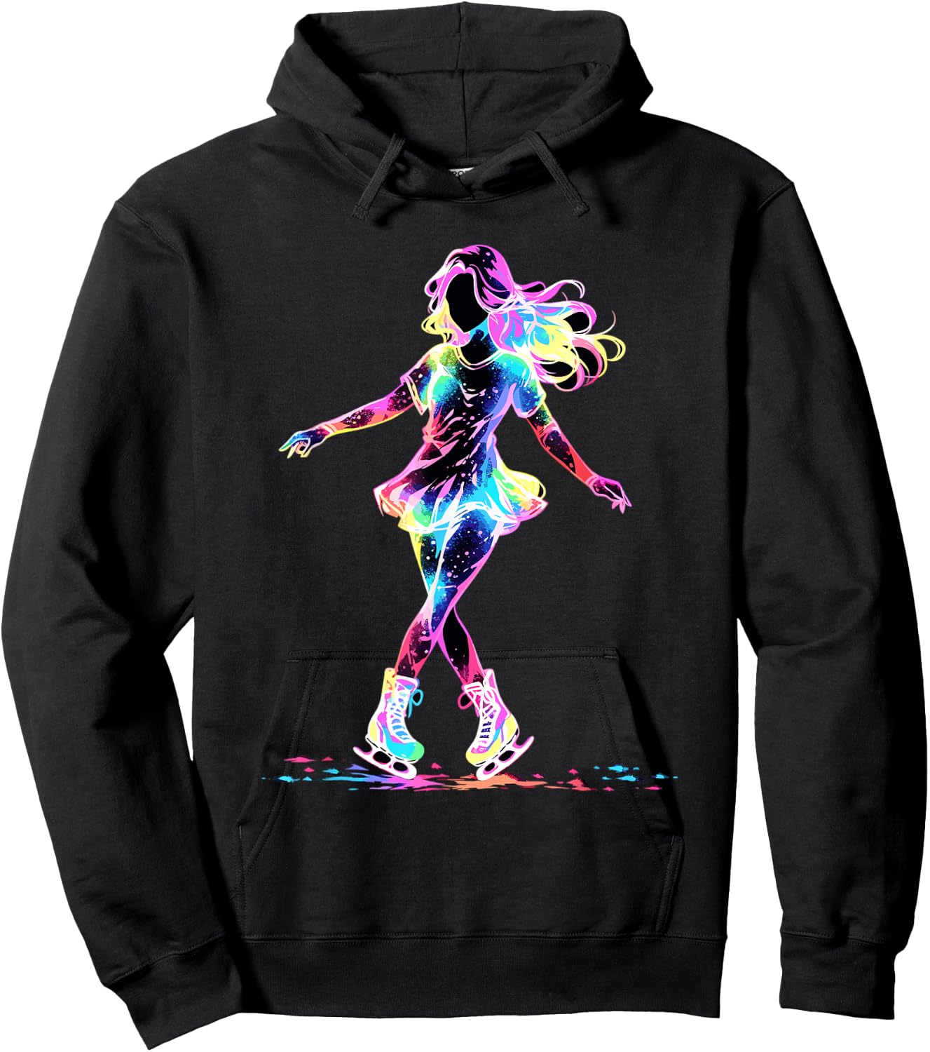 Cute Figure Skating Figure Skating for Girls , black Hoodie - Hoodie | Black