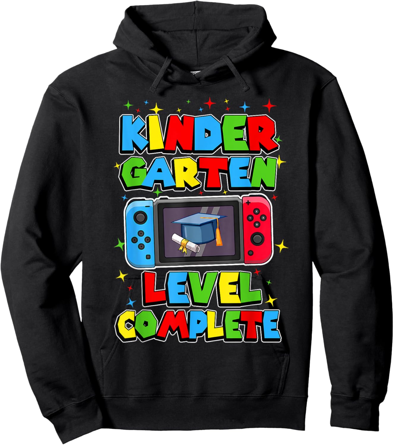 Kindergarten Level Complete Last Day Of School Graduate Boys Hoodie - Hoodie | Black