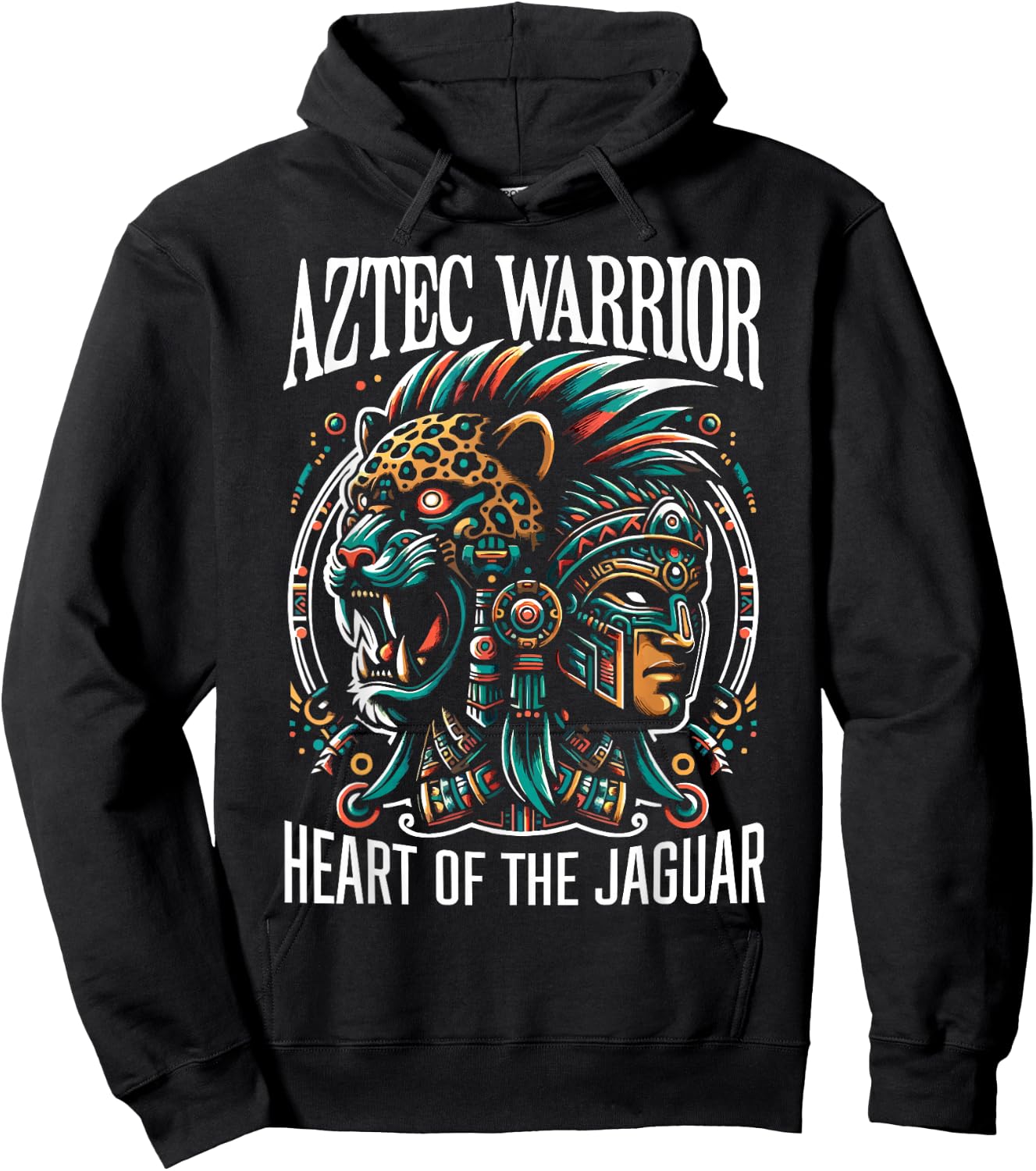 Aztec Jaguar Warrior Aztec Culture Mayan Indigenous Hoodie - Hoodie | Black