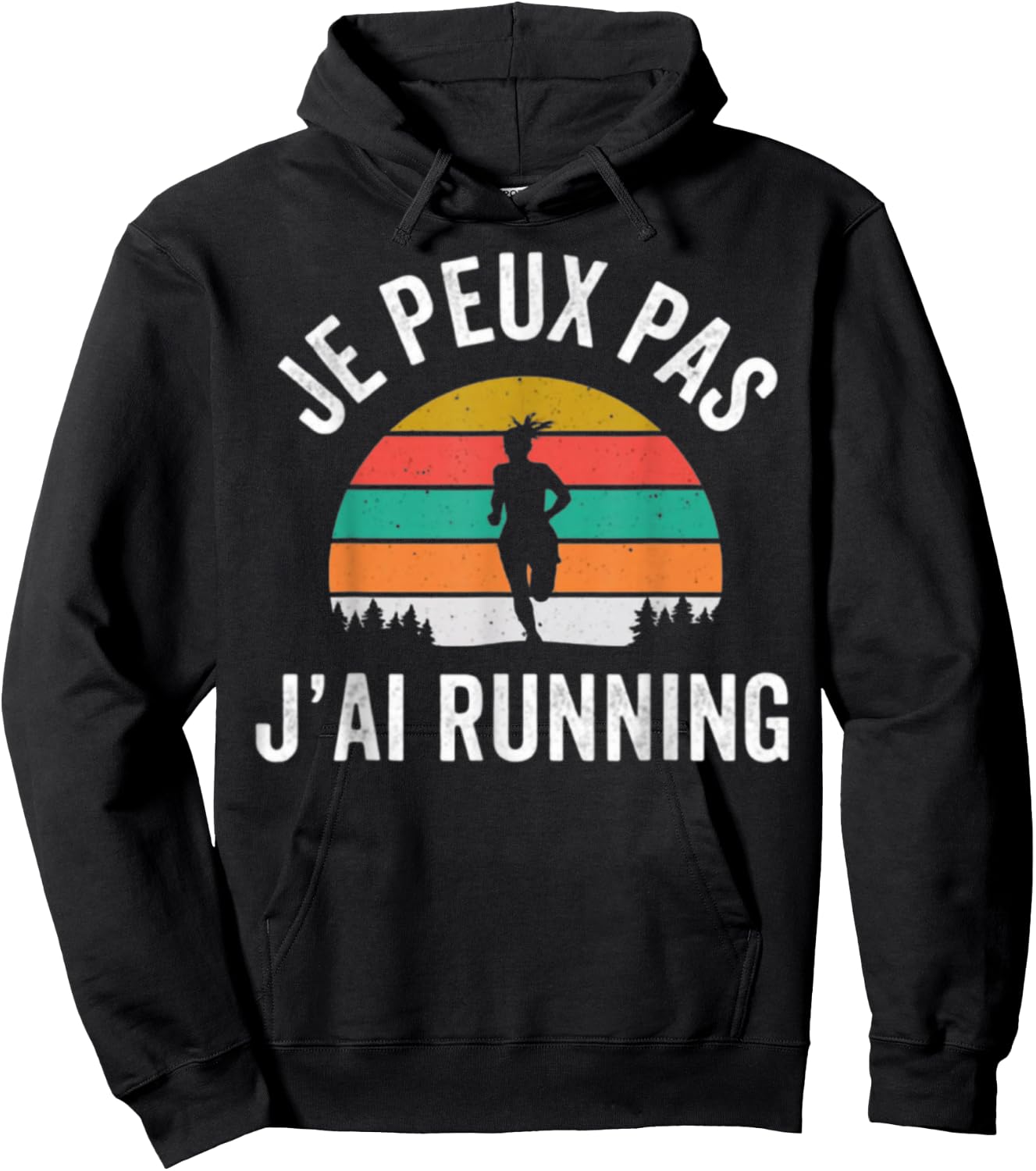 Running humour Je Peux Pas J'ai Trail Running , Black, S Hoodie - Hoodie | Black