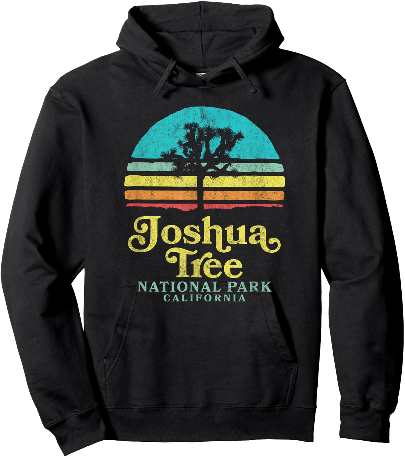 Vintage Joshua Tree National Park Retro Hoodie - Hoodie | Black