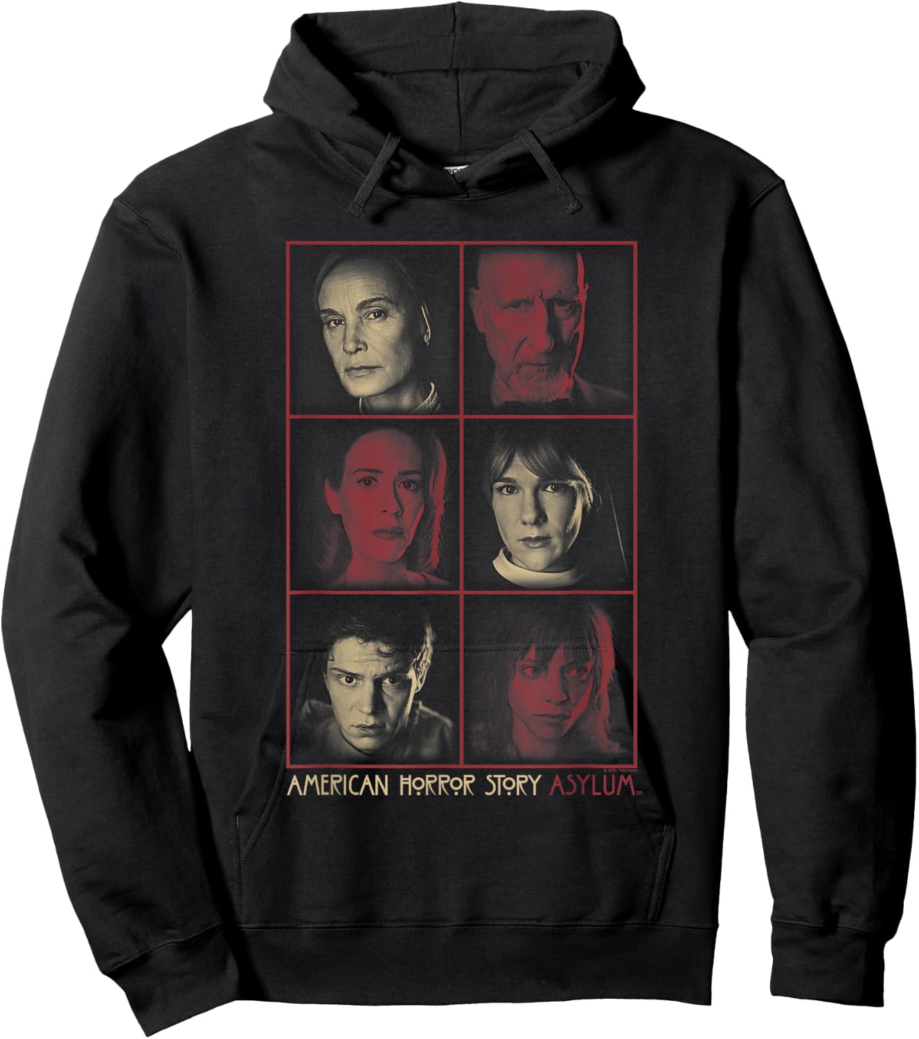 American Horror Story Asylum Zeichenrahmen Hoodie - Hoodie | Black