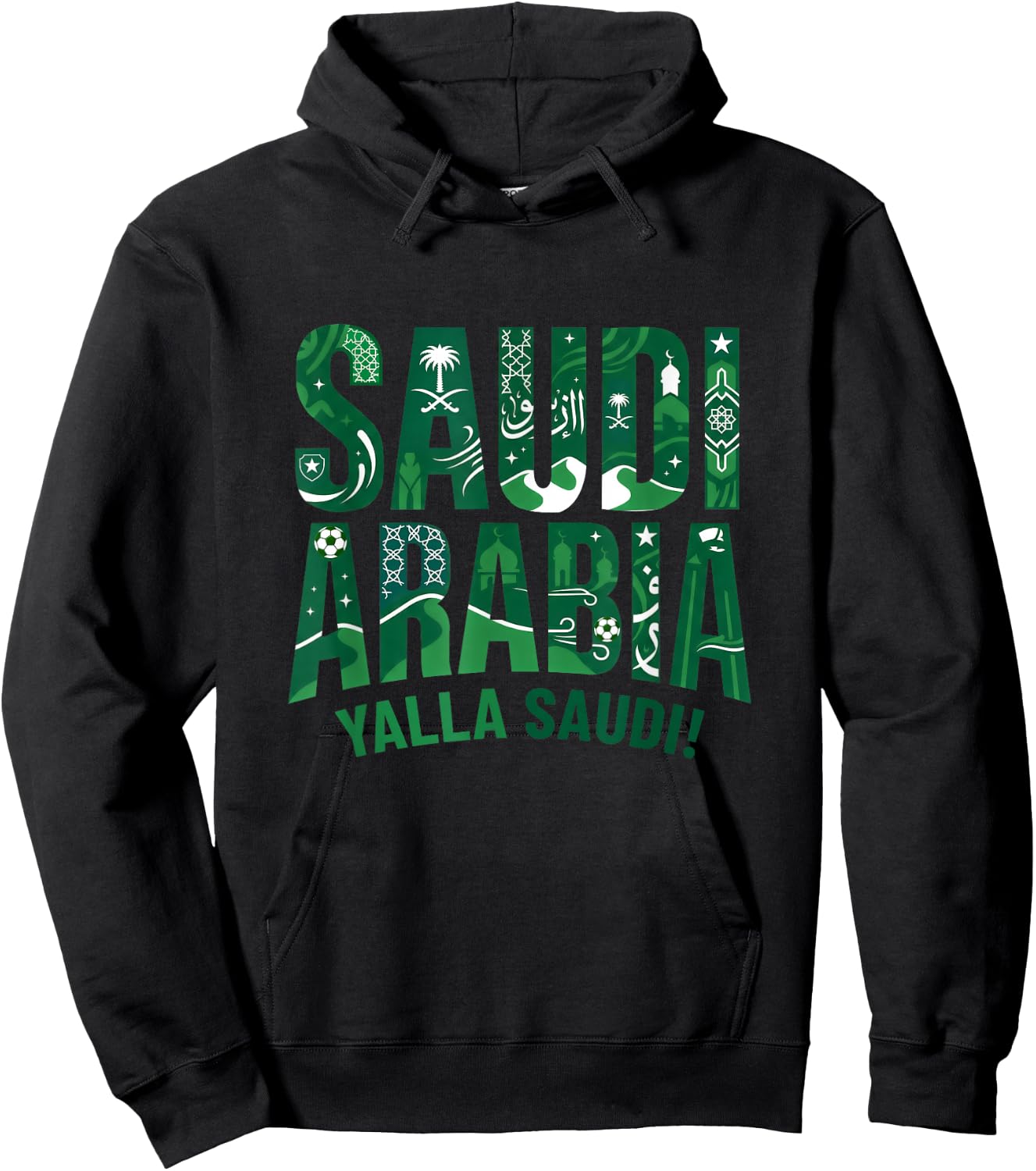 Saudi Arabia Hoodie - Hoodie | Black