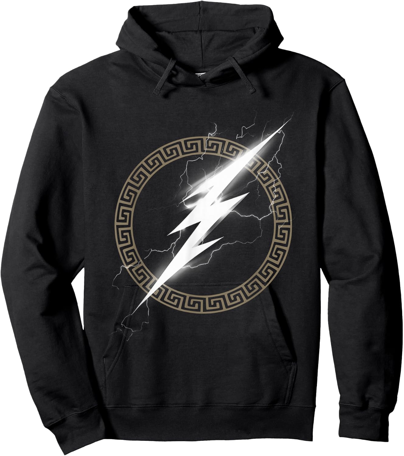 Zeus, ancient Greek god, lightning symbol , Black, S Hoodie - Hoodie | Black