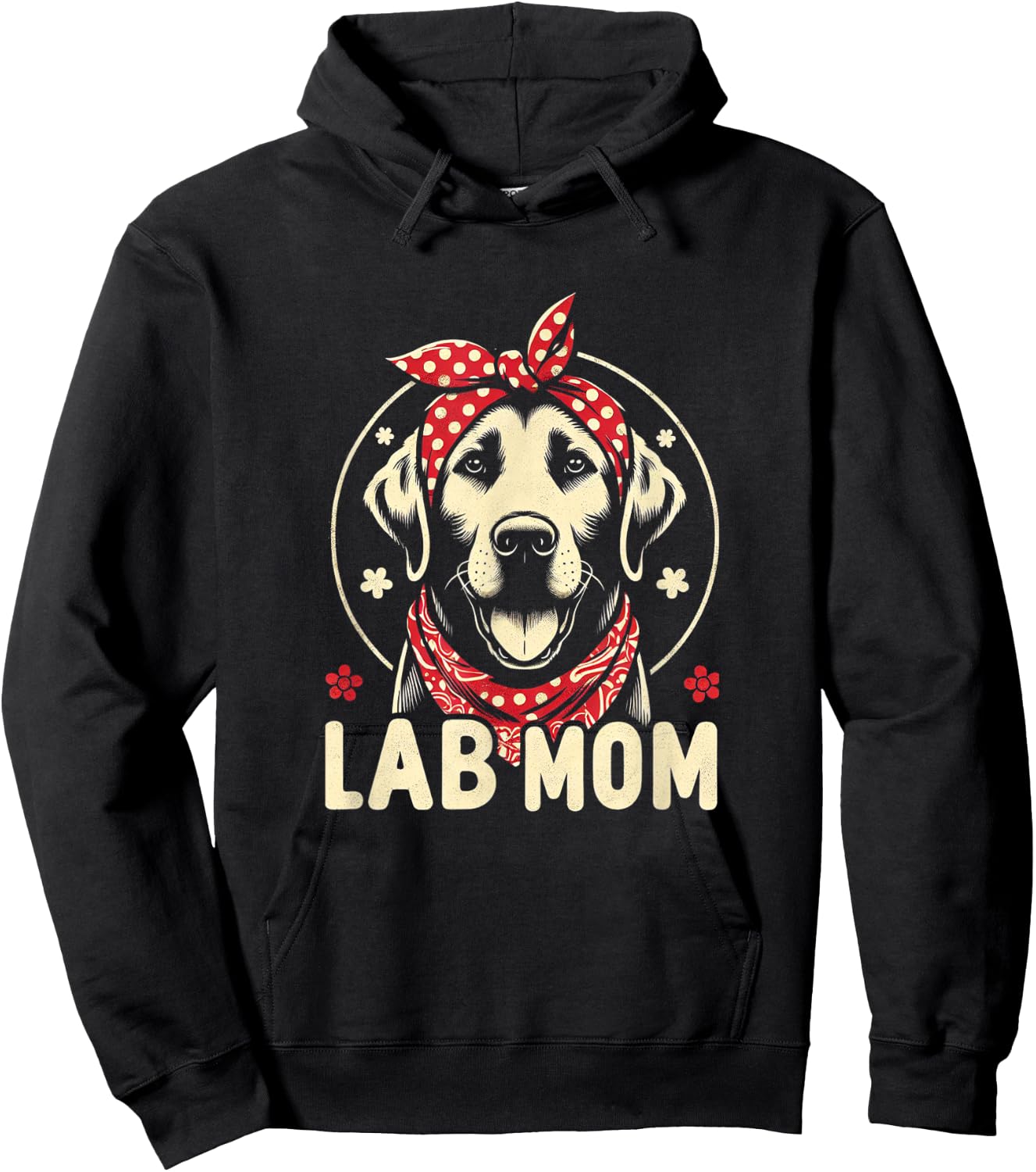Labrador Mom Lab Mom Hoodie - Hoodie | Black