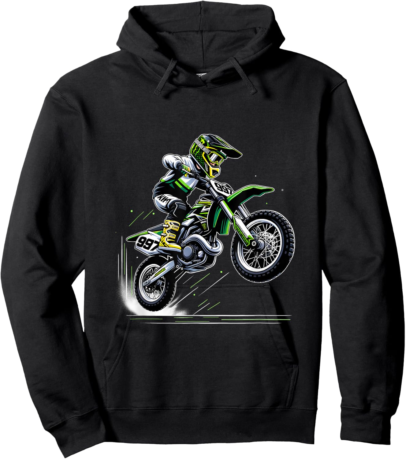 Motorcross Jungen Dirtbike Hoodie - Hoodie | Black
