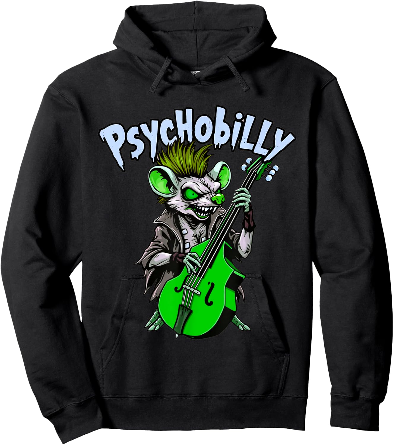 Psychobilly Punk Hoodie - Hoodie | Black