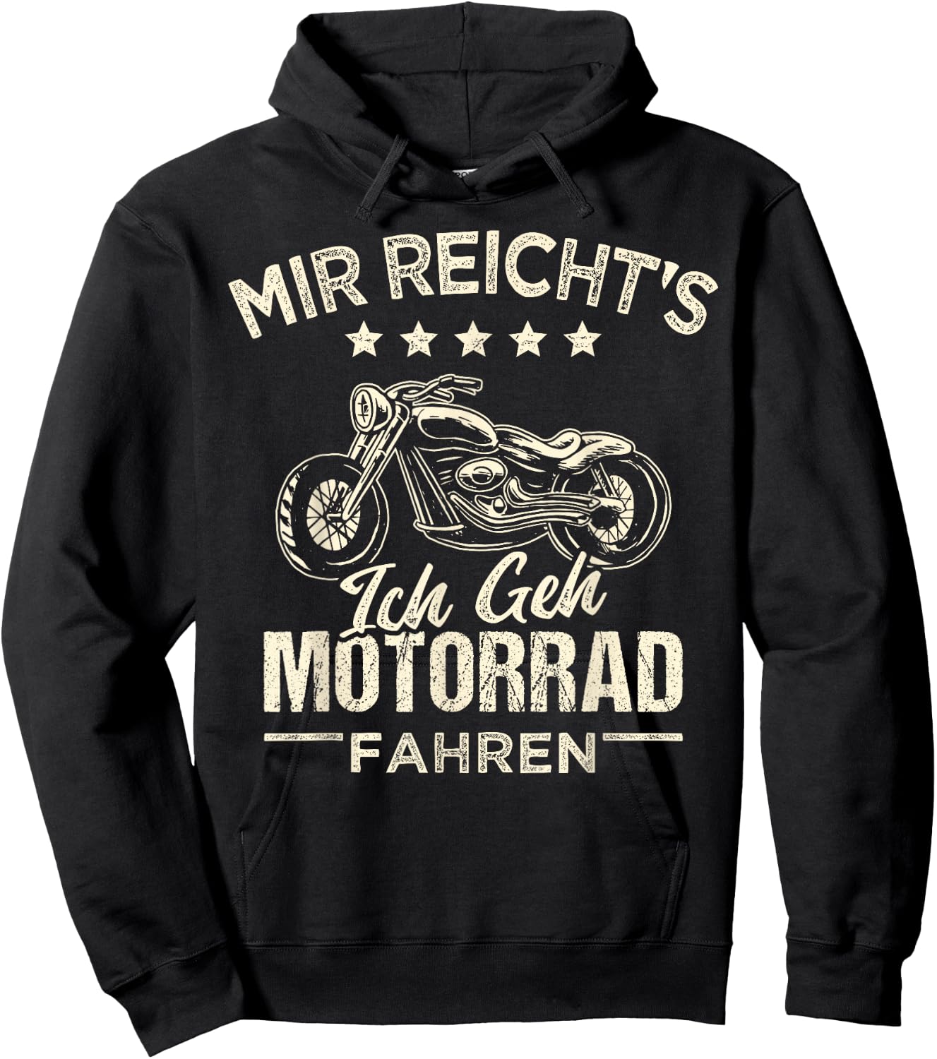 Mir reichts ich geh Motorrad fahren Chopper Hoodie - Hoodie | Black