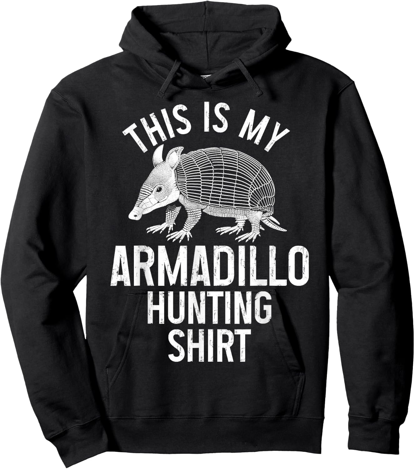 Armadillo Hunting Funny Armadillo Hunter Hoodie - Hoodie | Black