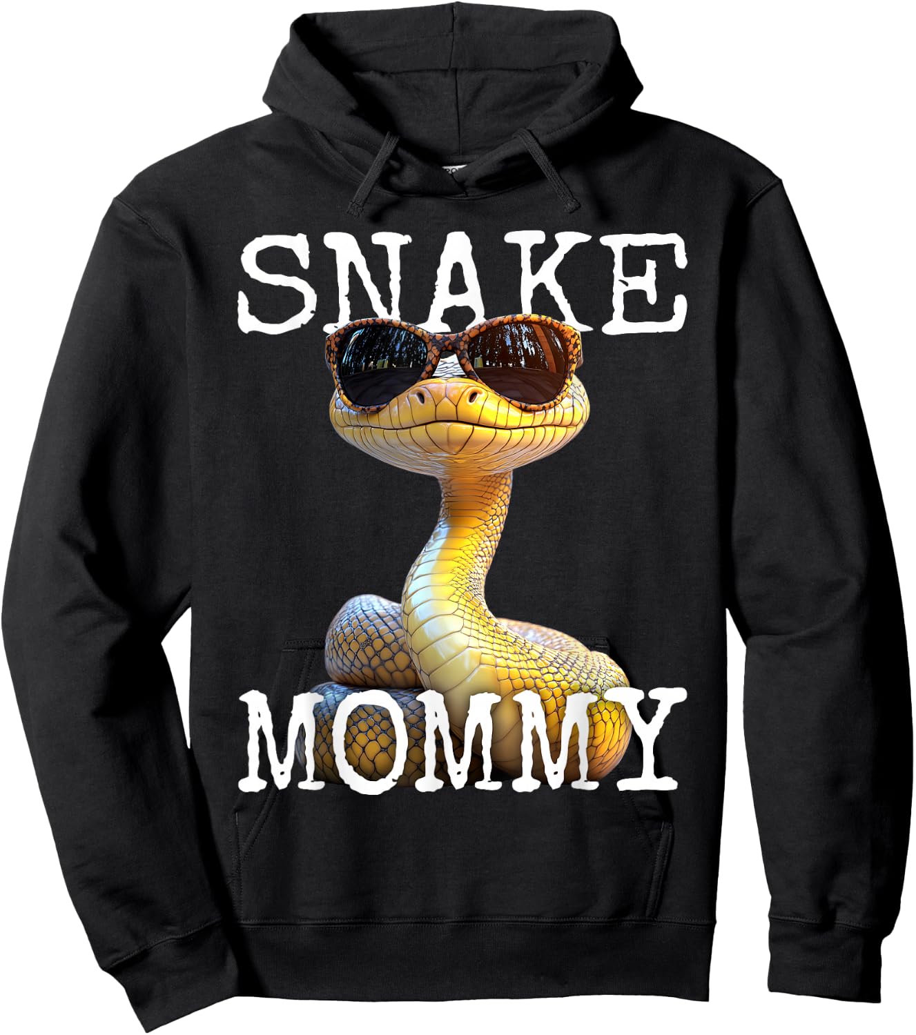 Snake Mommy Mama Schlange Muttertag Mom Süße Schlangen Hoodie - Hoodie | Black