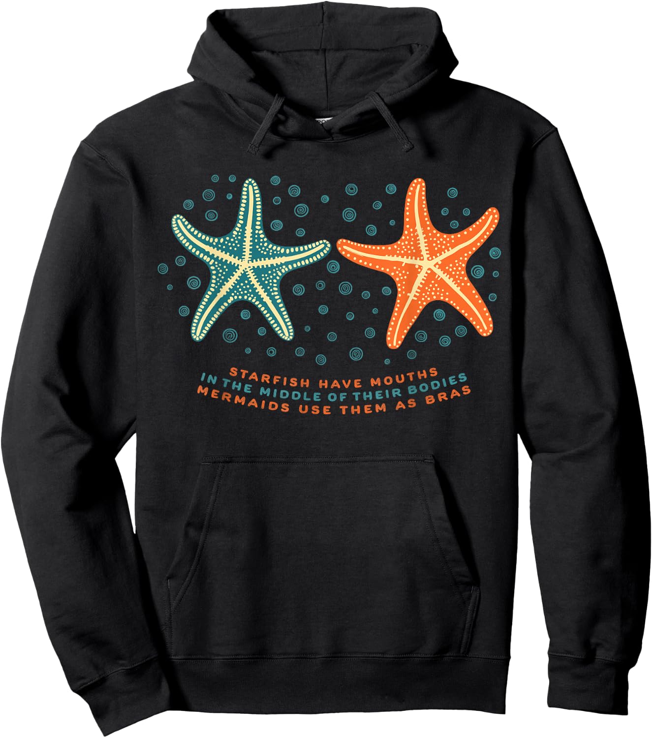 Meerjungfrau Seestern BH Muschel Lustig Party Kostüm Halloween Hoodie - Hoodie | Black