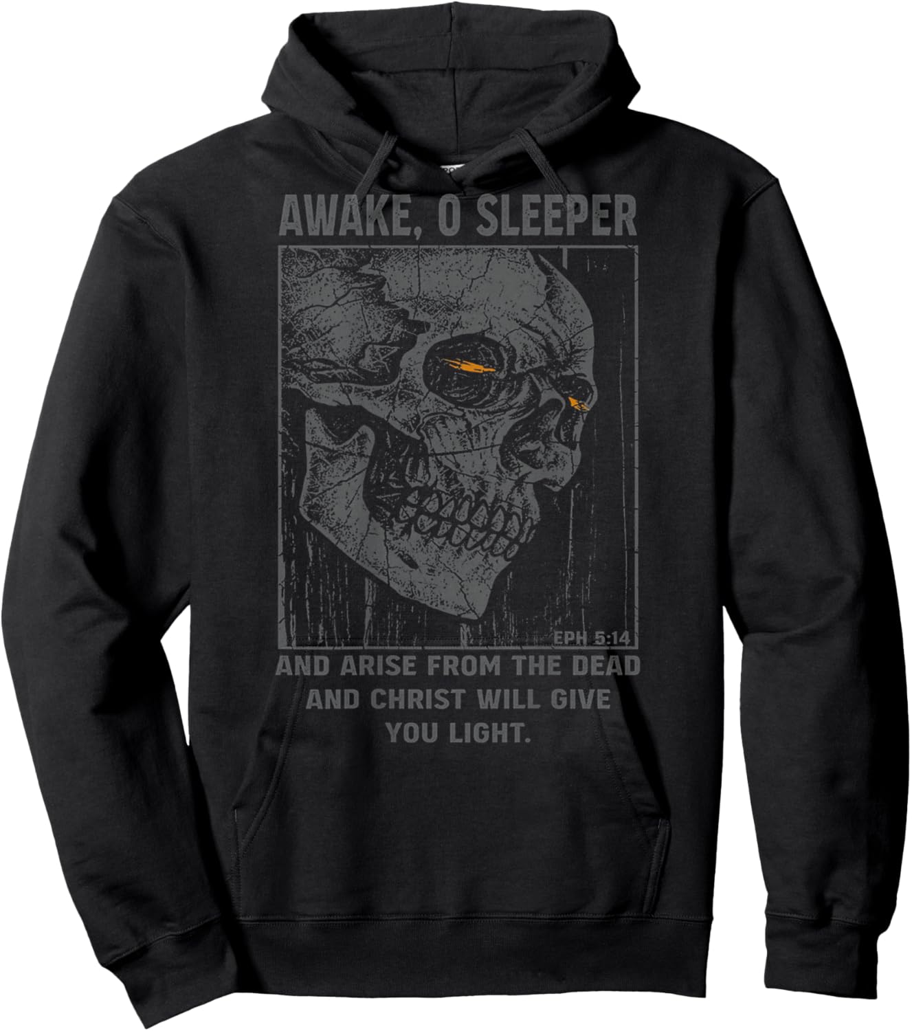 Skull Awake O Sleeper And Arise From The Dead (on back) Hoodie - Hoodie | Black