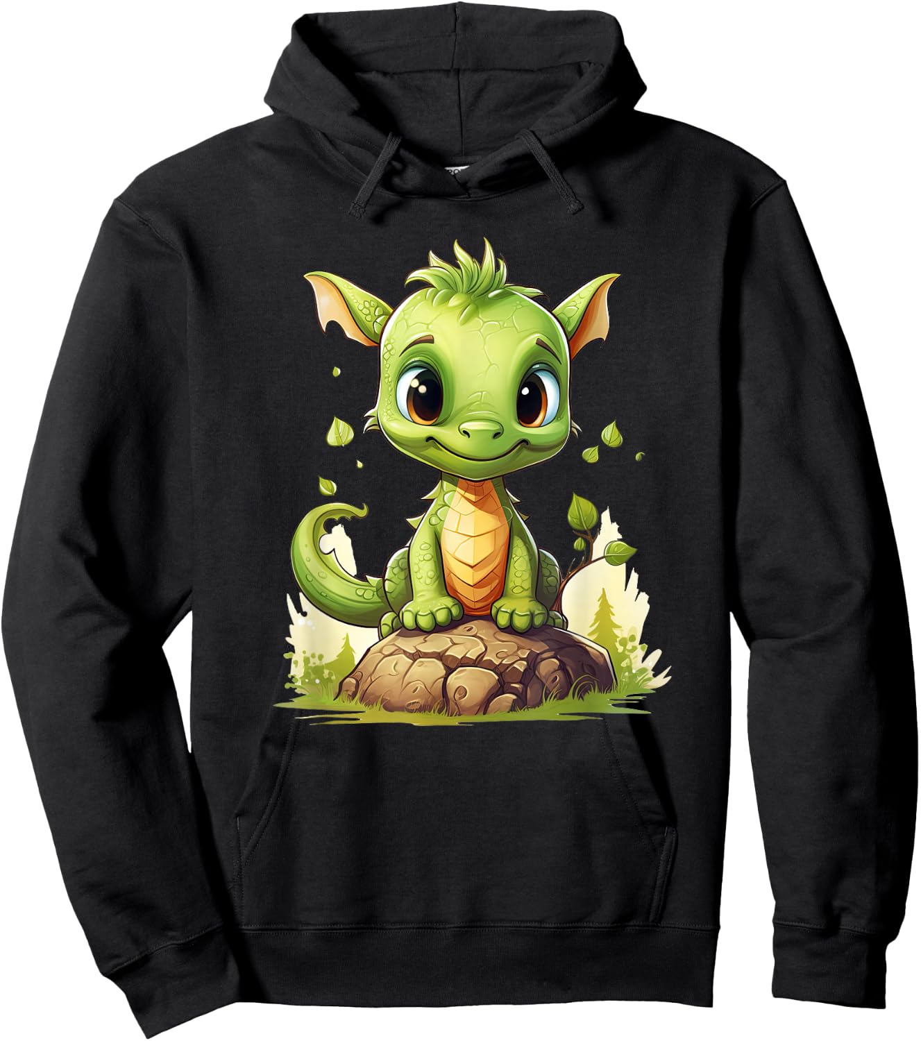 Cute Dragon funny Dragon lover baby Hoodie - Hoodie | Black