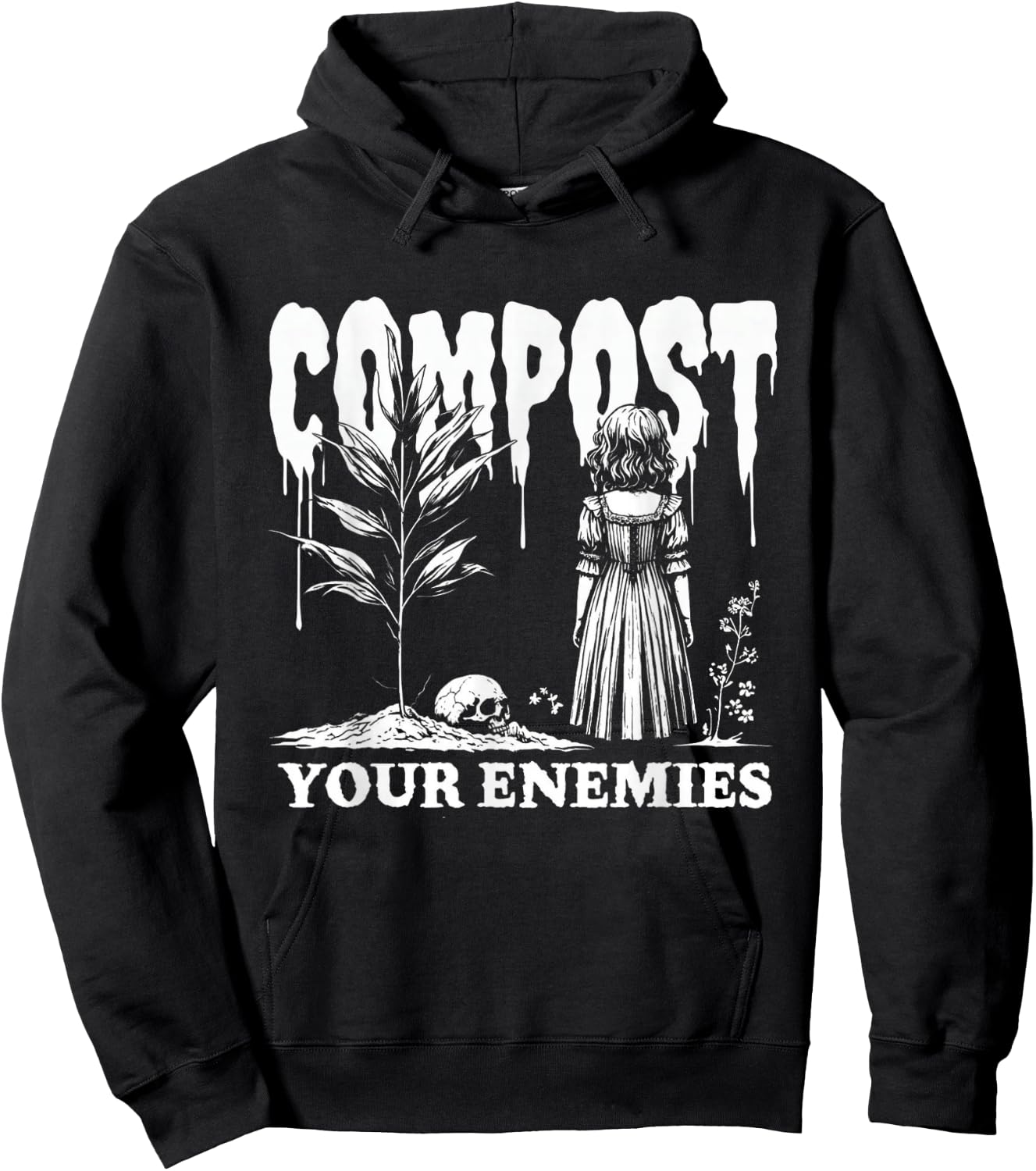 Compost Your Enemies Hoodie - Hoodie | Black