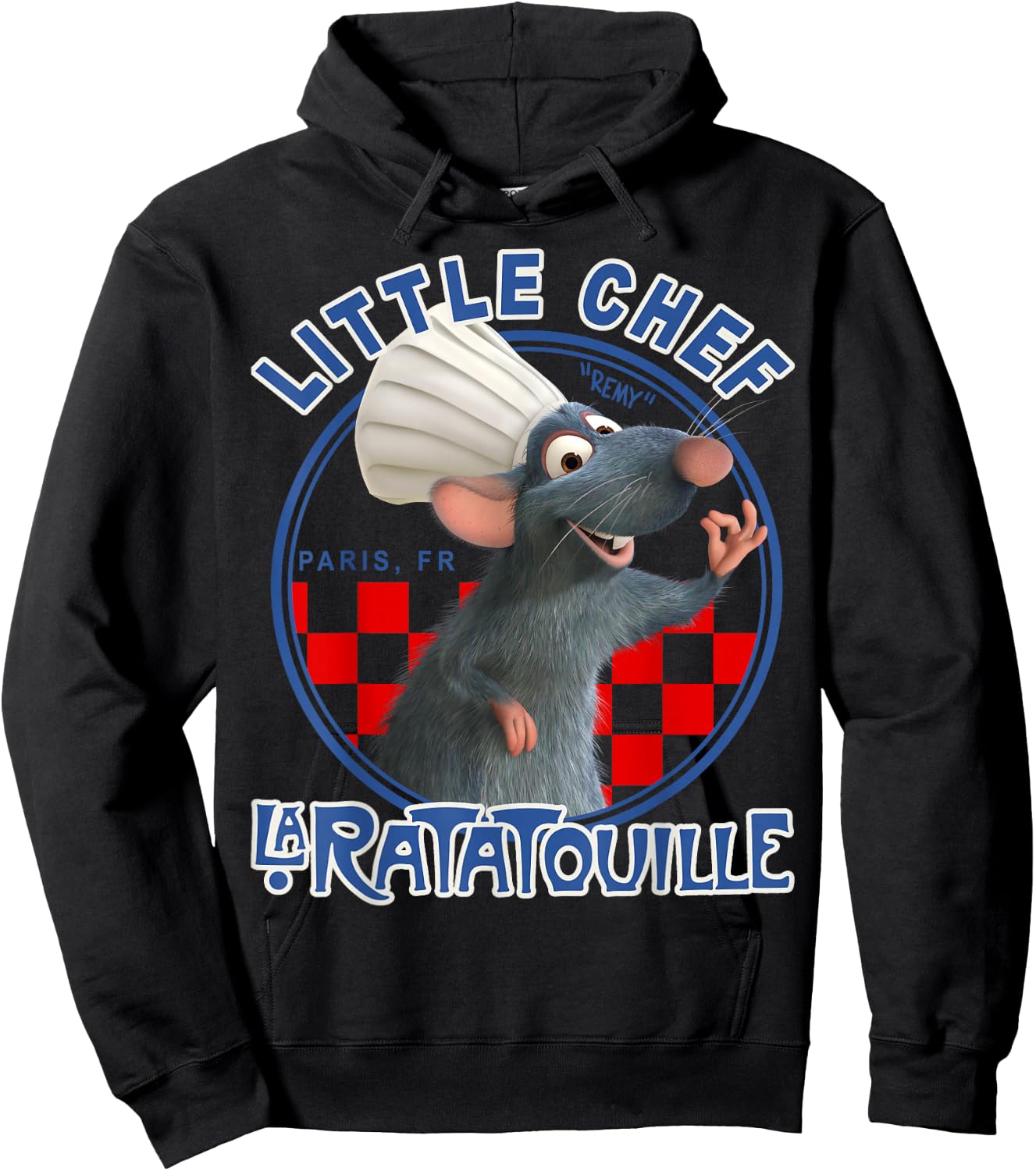 Disney Pixar Ratatouille Remy Little Chef Vintage Badge Hoodie - Hoodie | Black