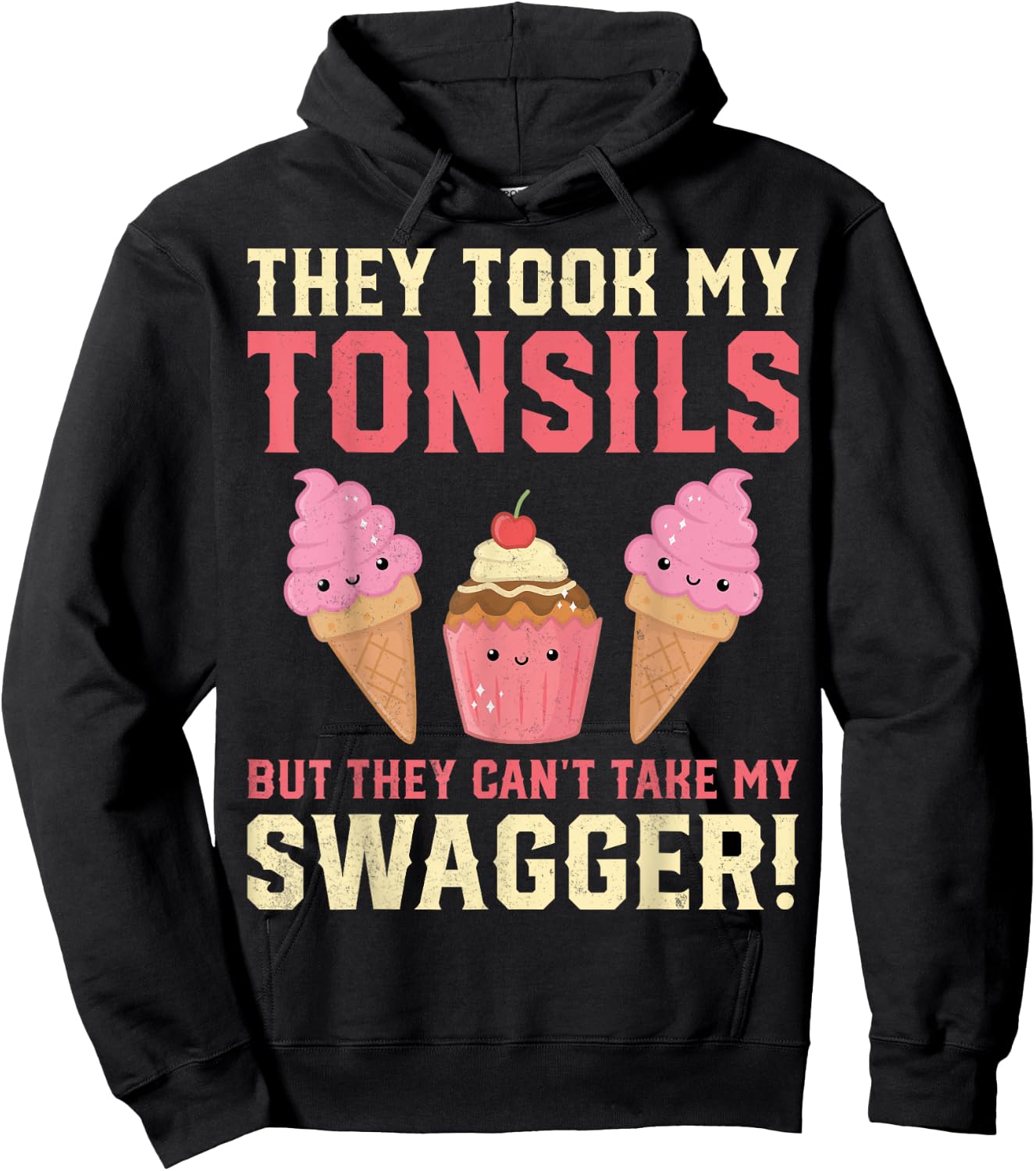 Tonsillectomy Surgery Recovery Gifts - They Took My Tonsils Hoodie - Hoodie | Black